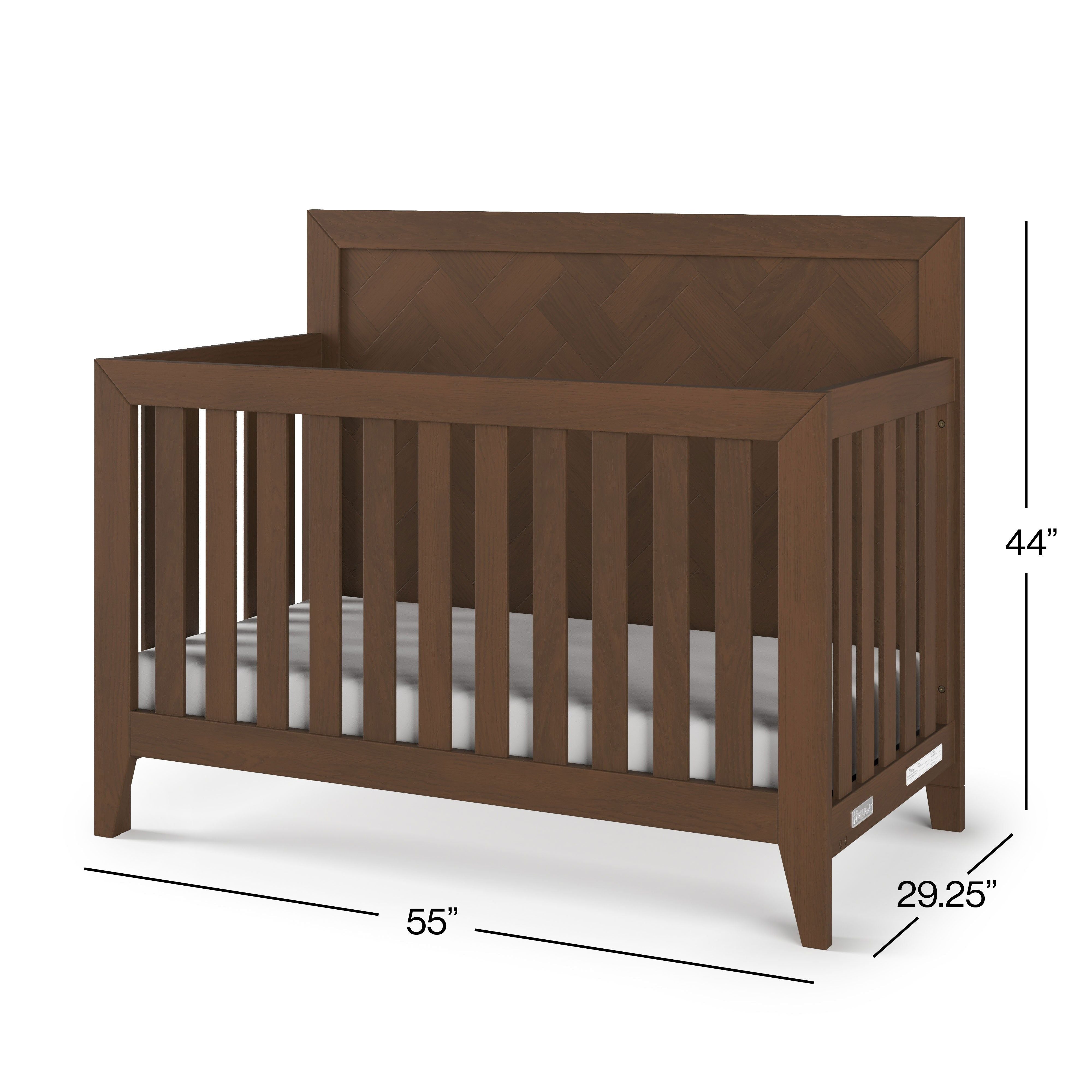 Kieran 4-in-1 Convertible Crib, Toasted Chestnut