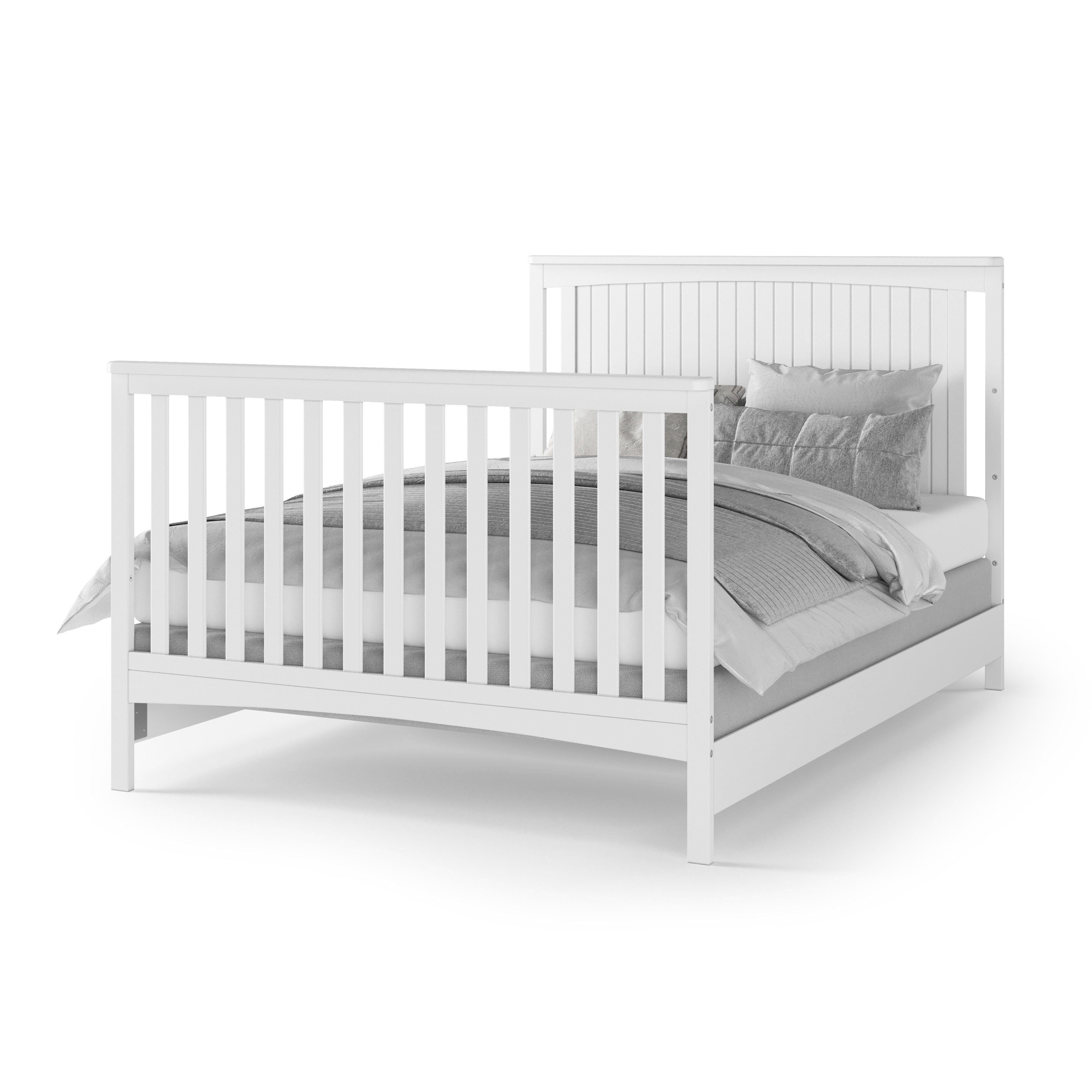 F06401 - Full-size Bed Rails, Matte White