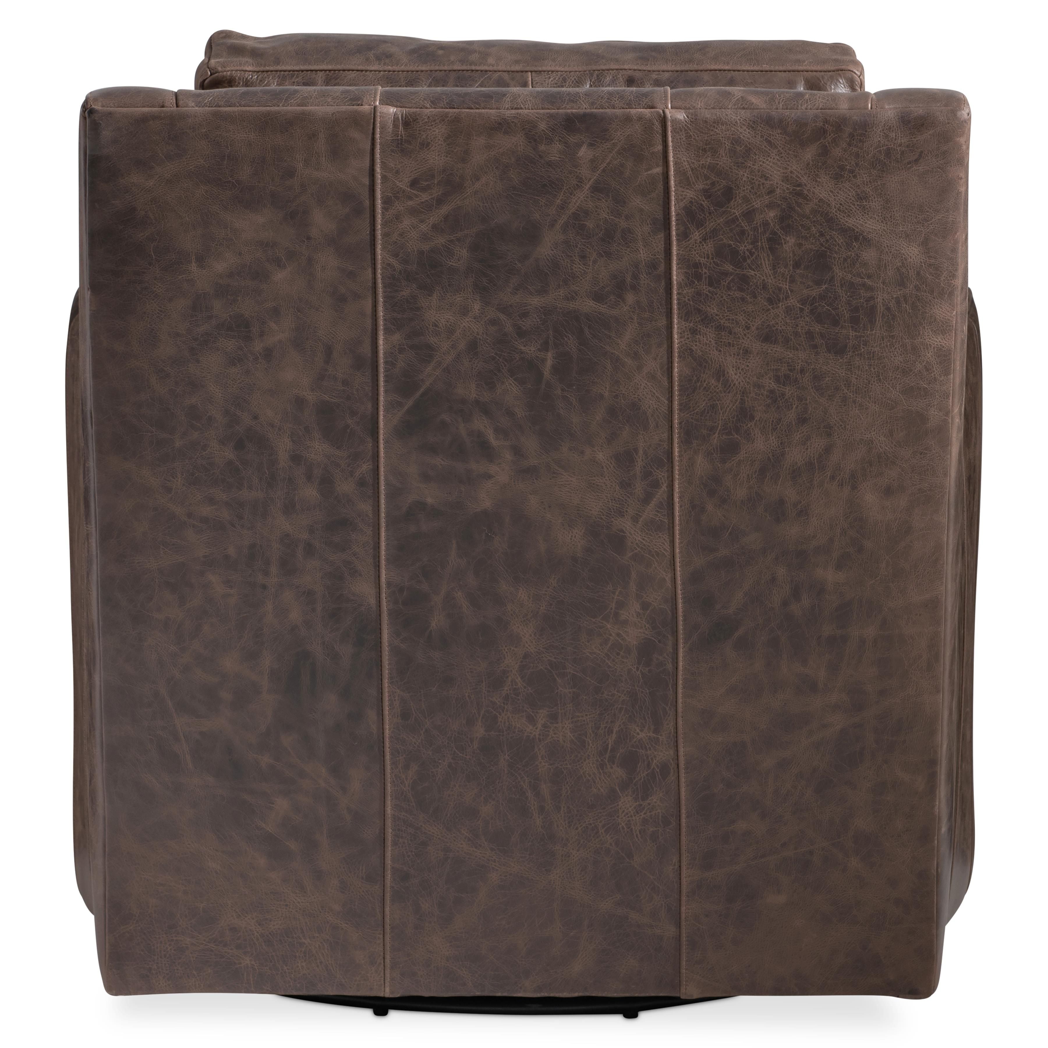 Bernhardt Furniture Ventura Leather Swivel Chair