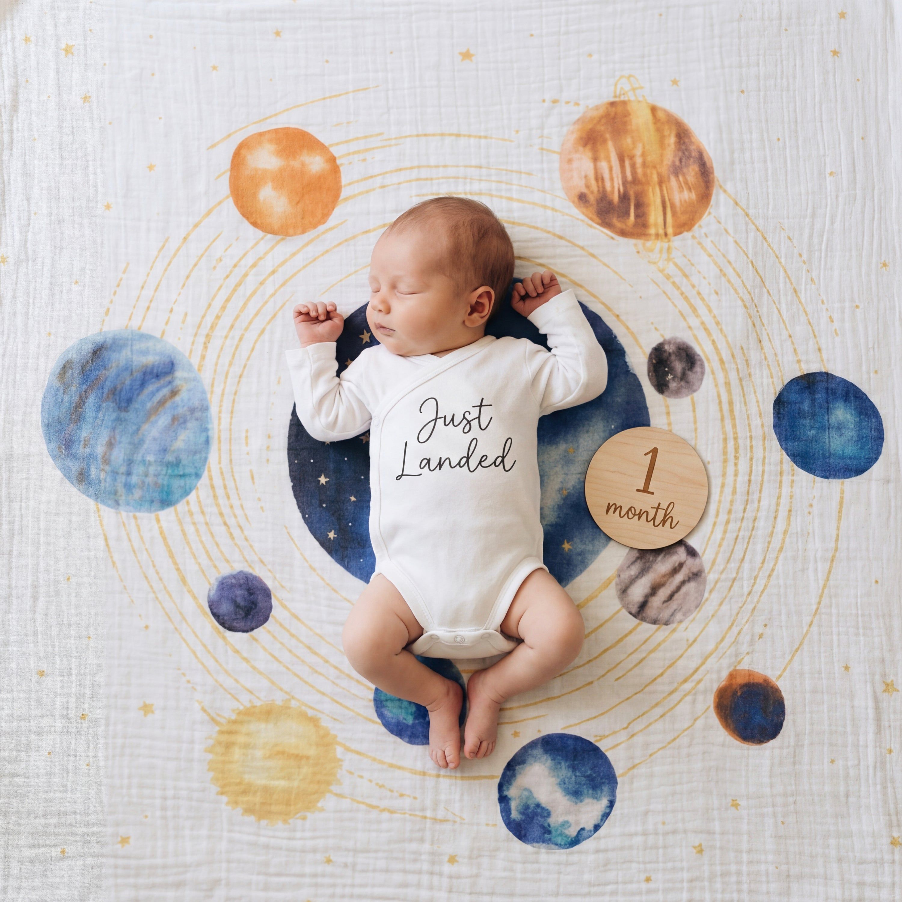 Organic Cotton Muslin Swaddle Blanket 4 Pack