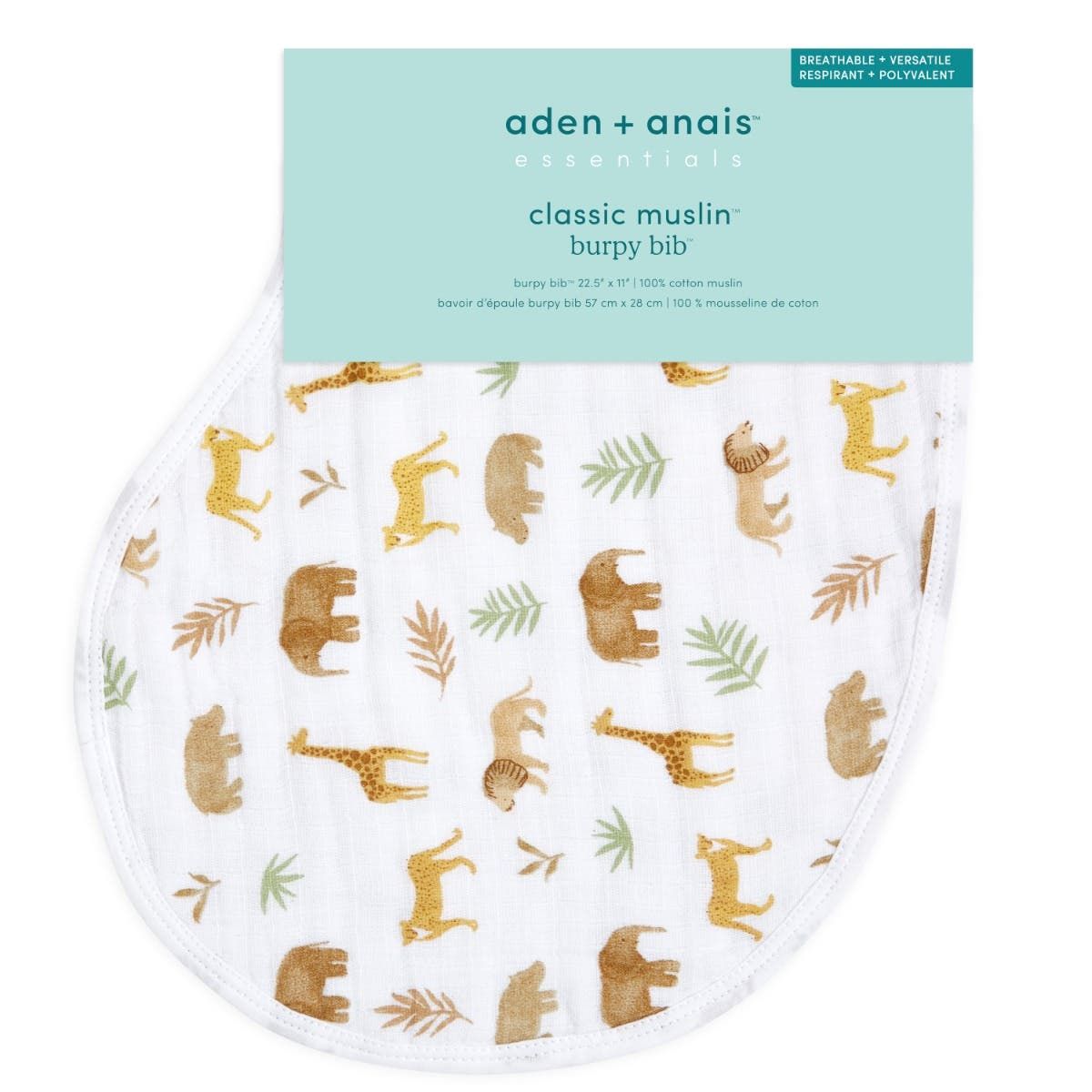 Essentials Cotton Muslin Burpy Bib