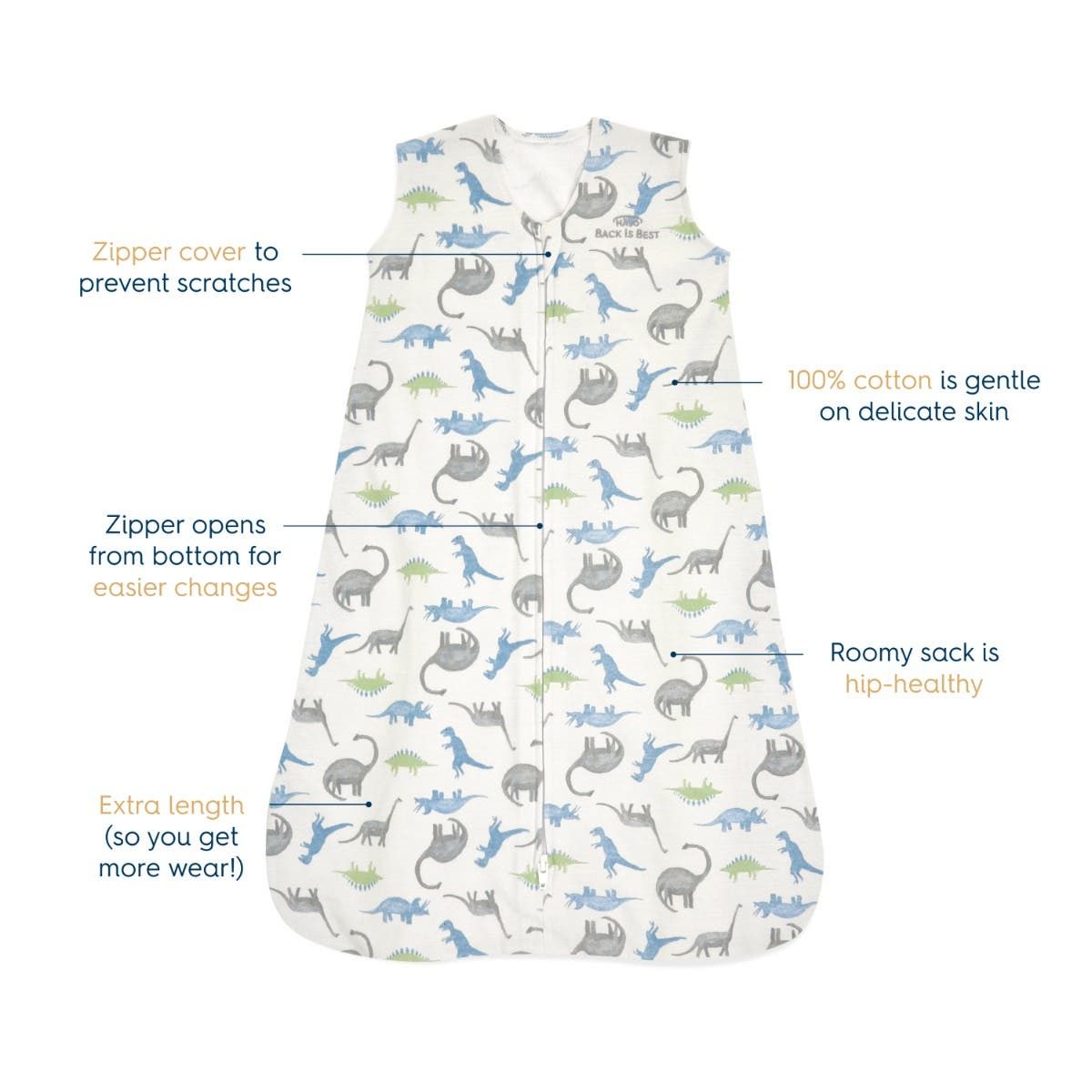 Wearable Blanket 100% Cotton Tog 0.5