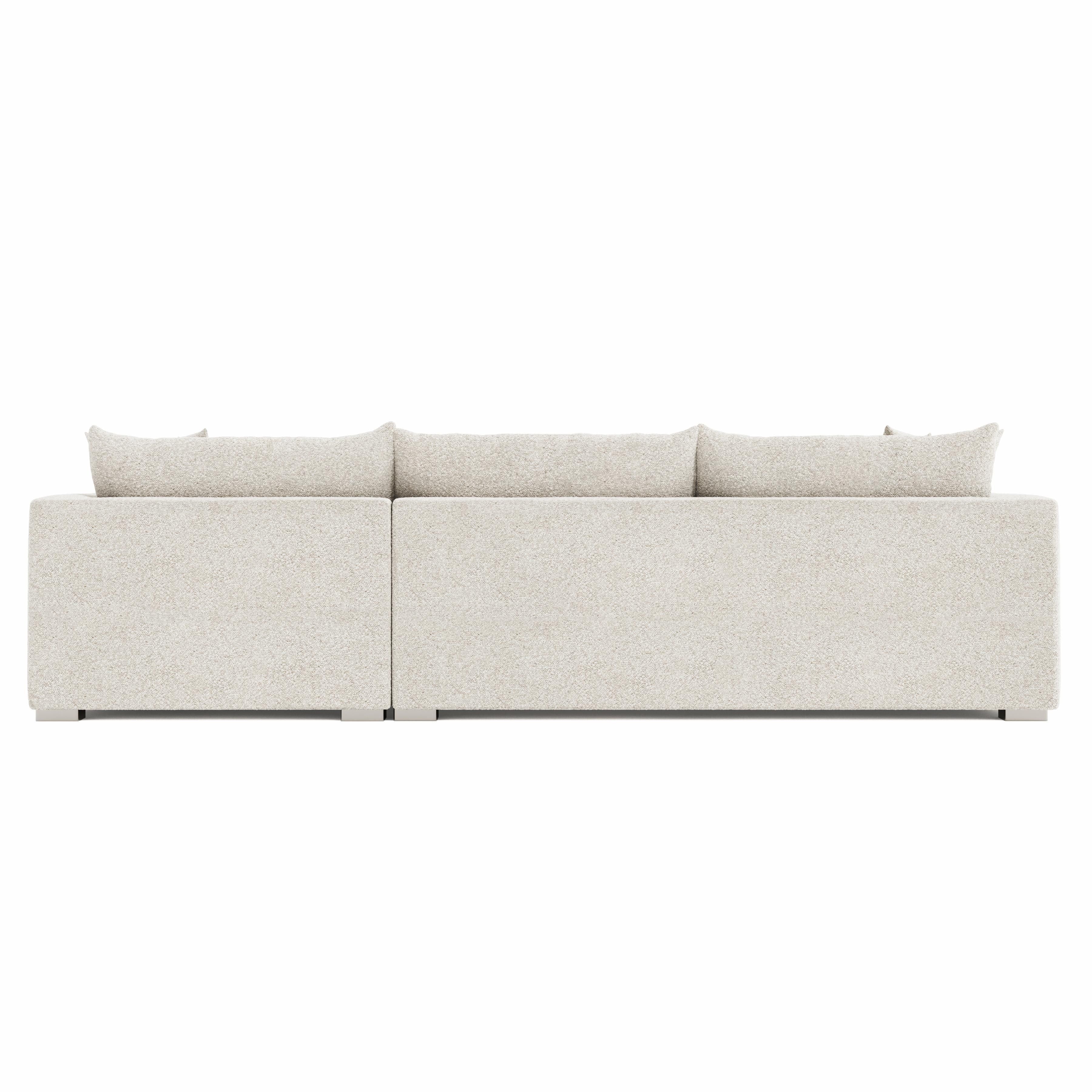 Bernhardt Helena Fabric Sectional Metal Foot