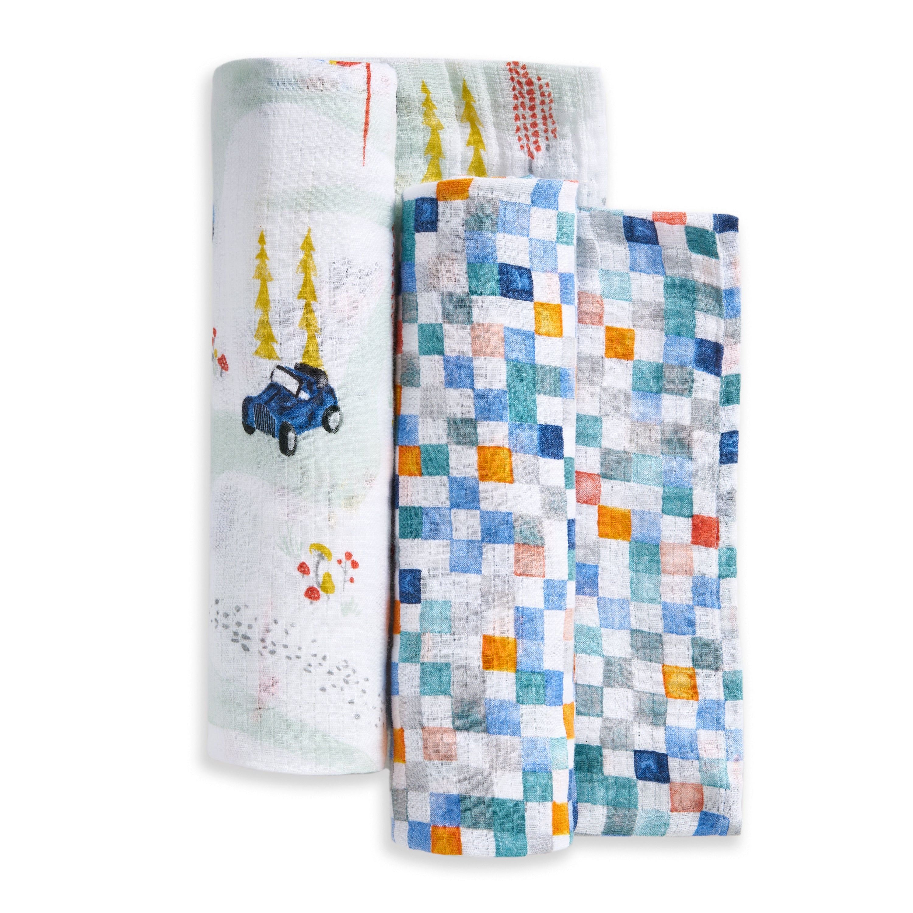 Essentials Cotton Muslin Swaddle Blanket 2 Pack