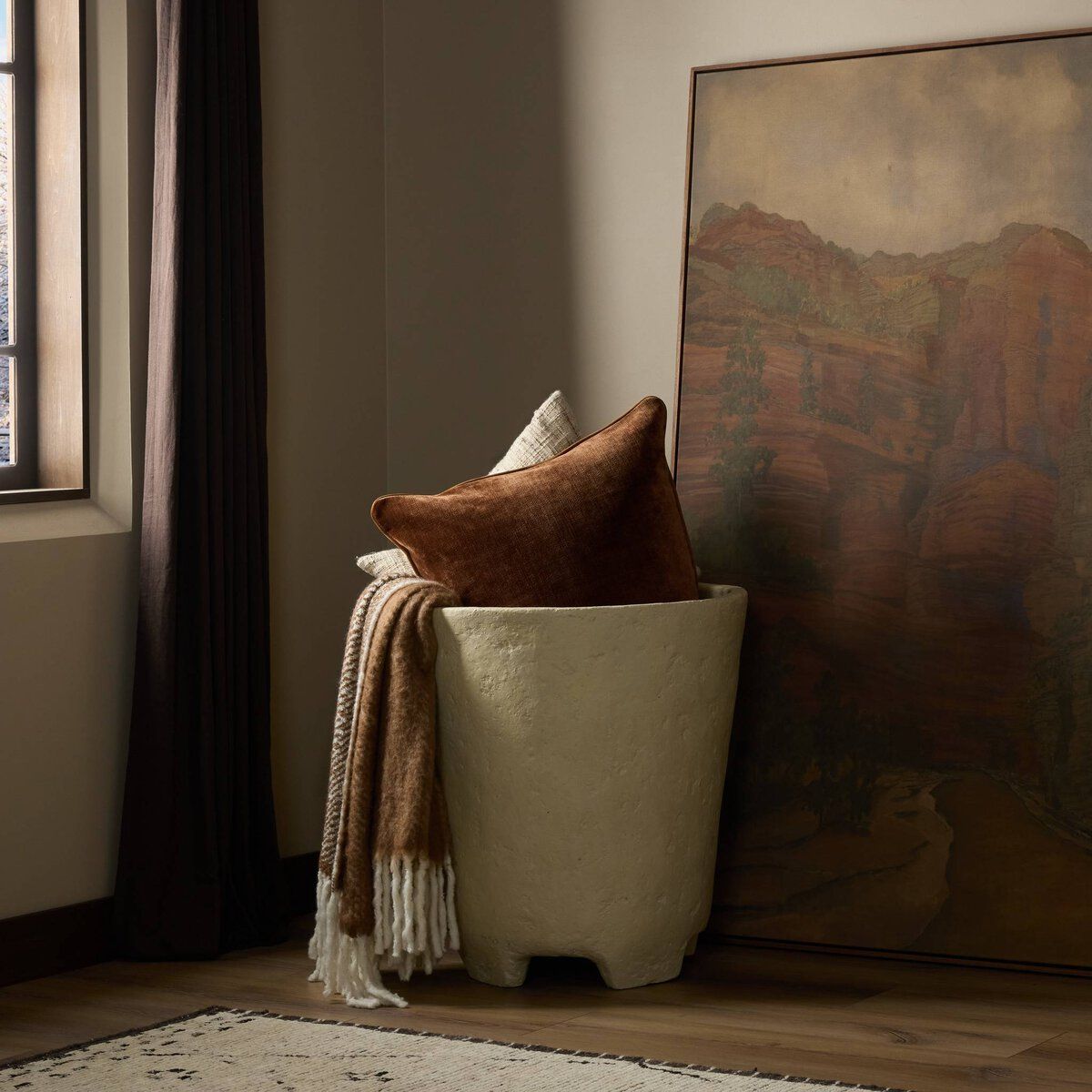 Olivos Paper Mache Vessel-grand