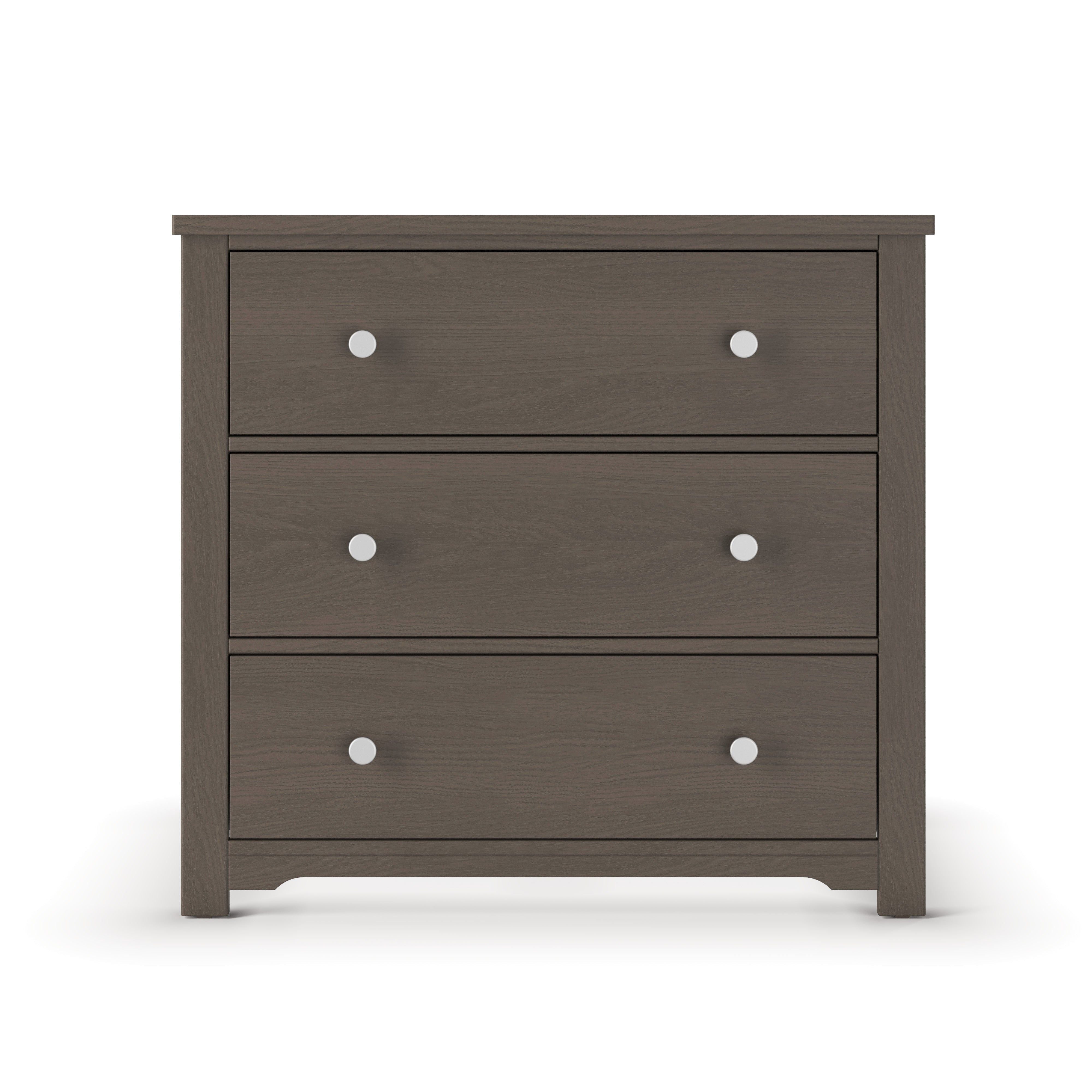 Harmony 3-Drawer Dresser With Changing Table Topper, Dapper Gray