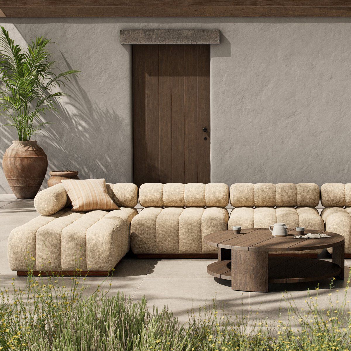 Roma Outdoor 4-piece Sectional