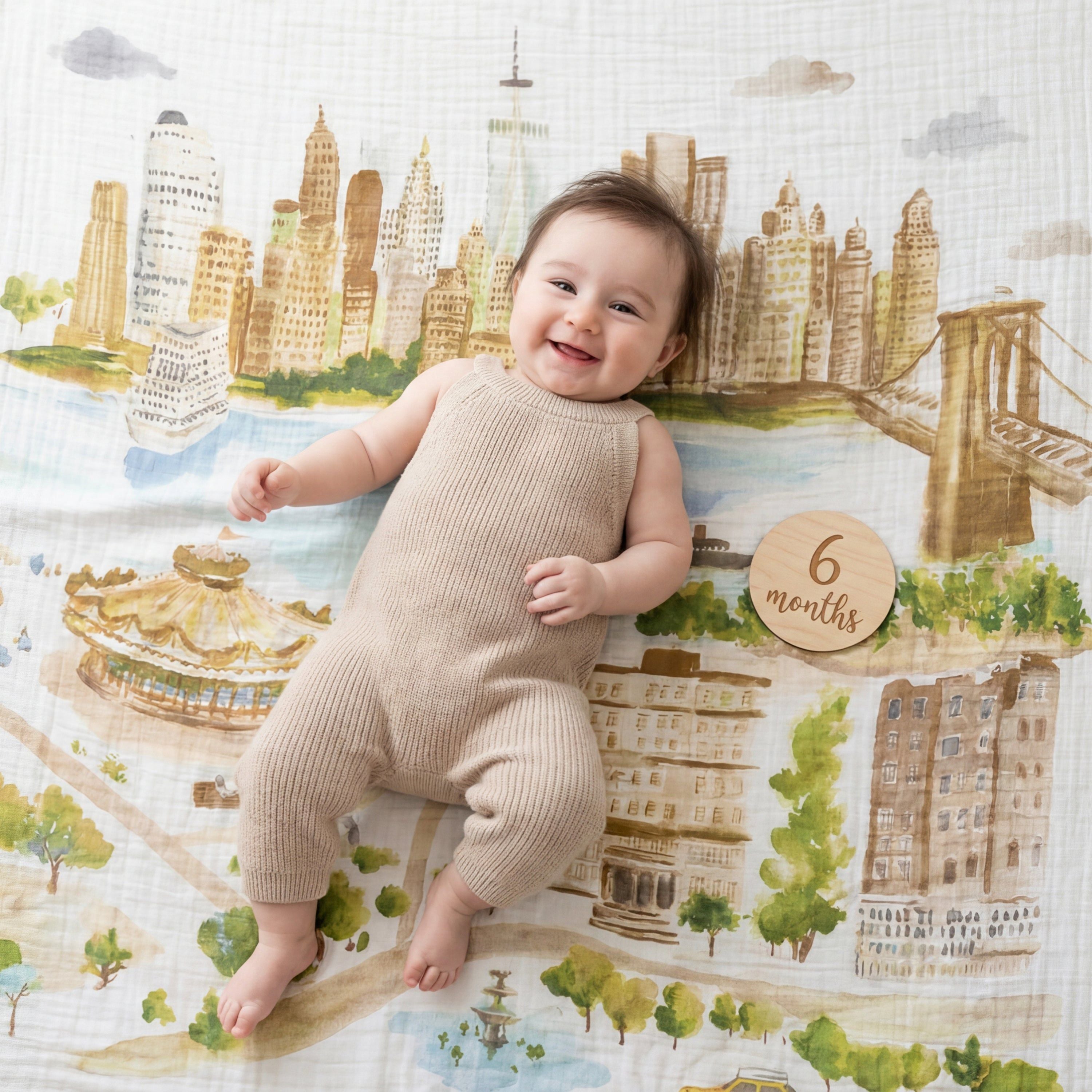 Organic Cotton Muslin Swaddle Blanket 4 Pack