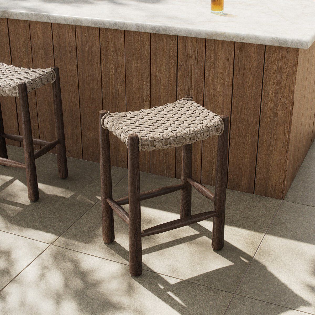 Savio Outdoor Bar + Counter Stool