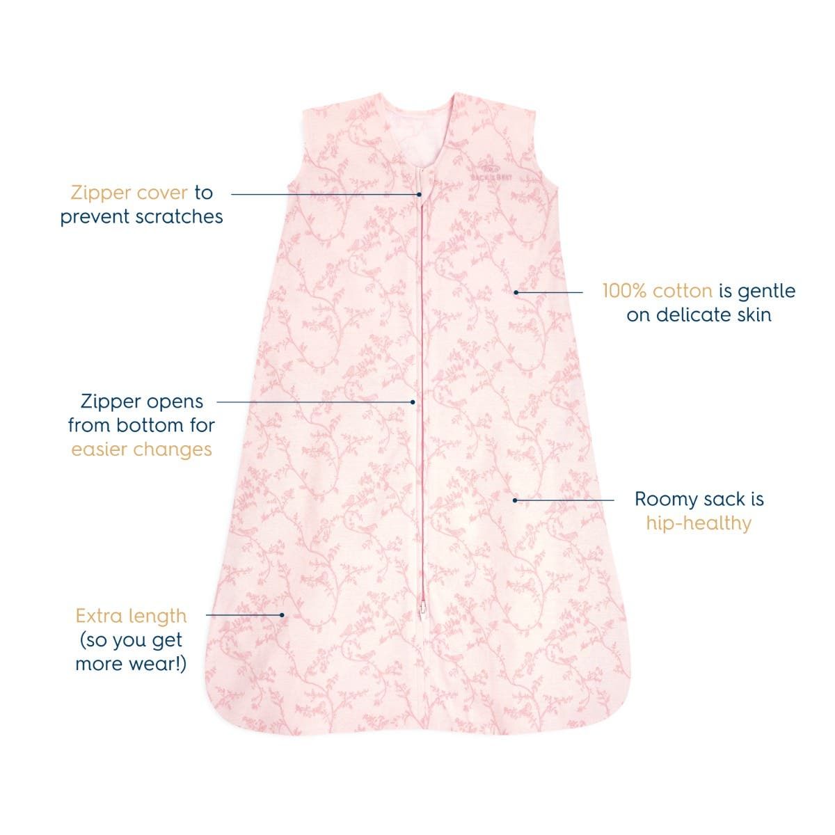 Halo Sleep Wearable Blanket 100% Cotton Tog 0.5