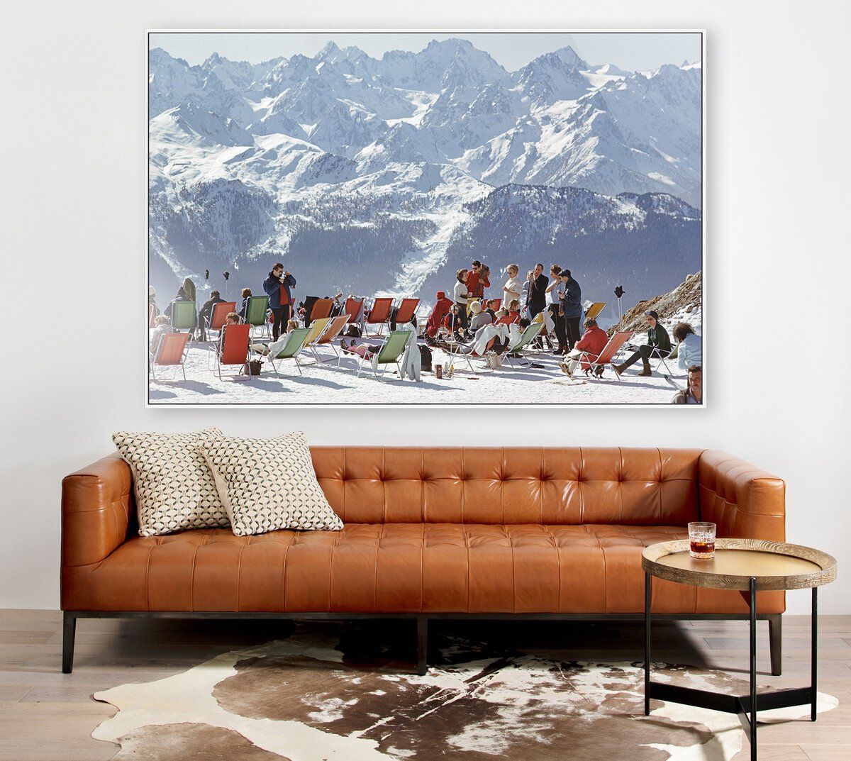 Lounging In Verbier By Slim Aarons