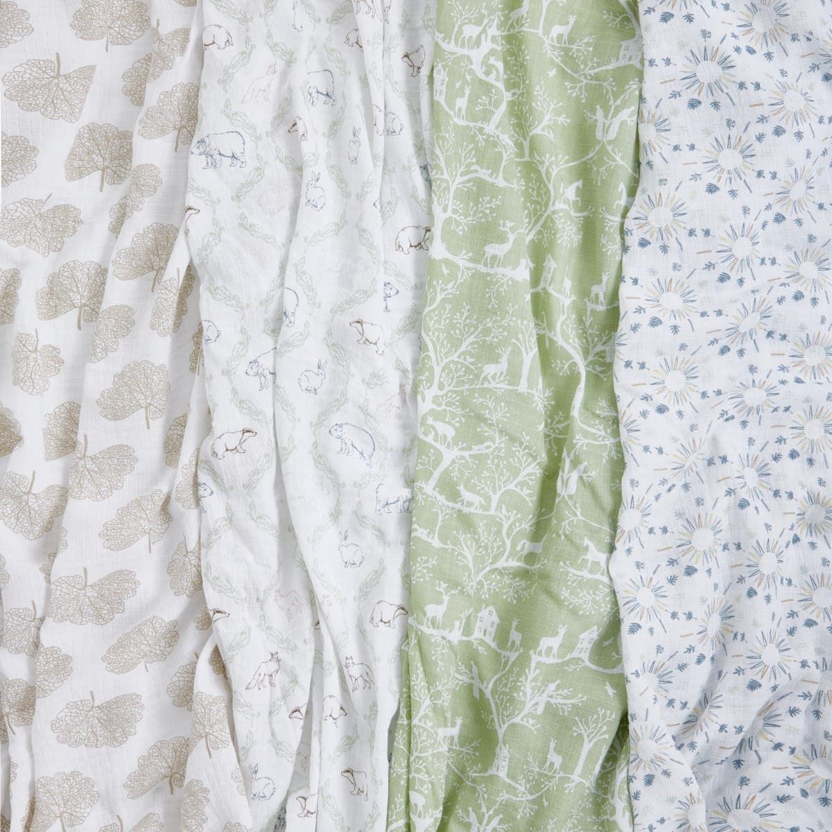 Essentials Cotton Muslin Swaddle Blanket 4 Pack