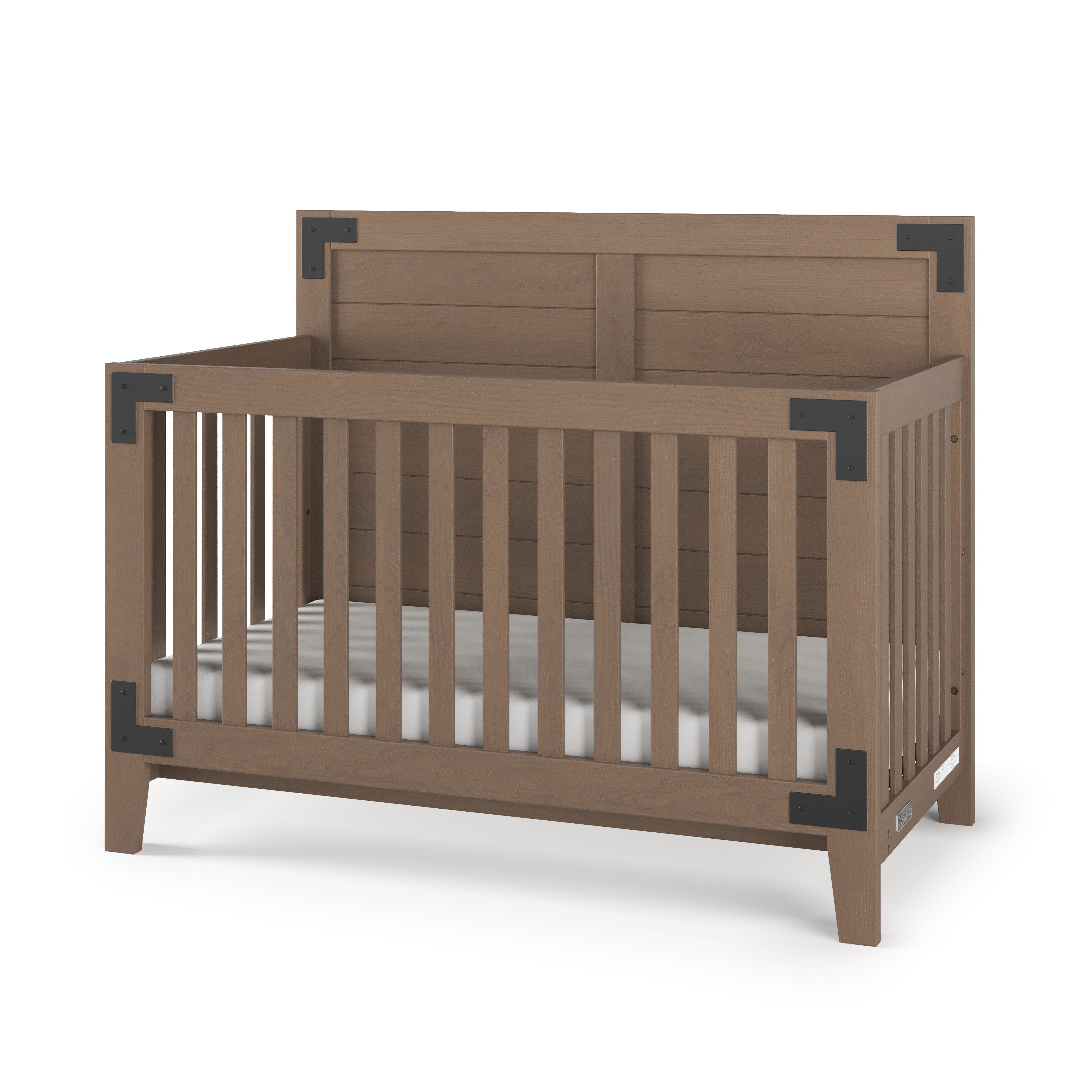 Lucas 4-in-1 Convertible Crib, Dusty Heather