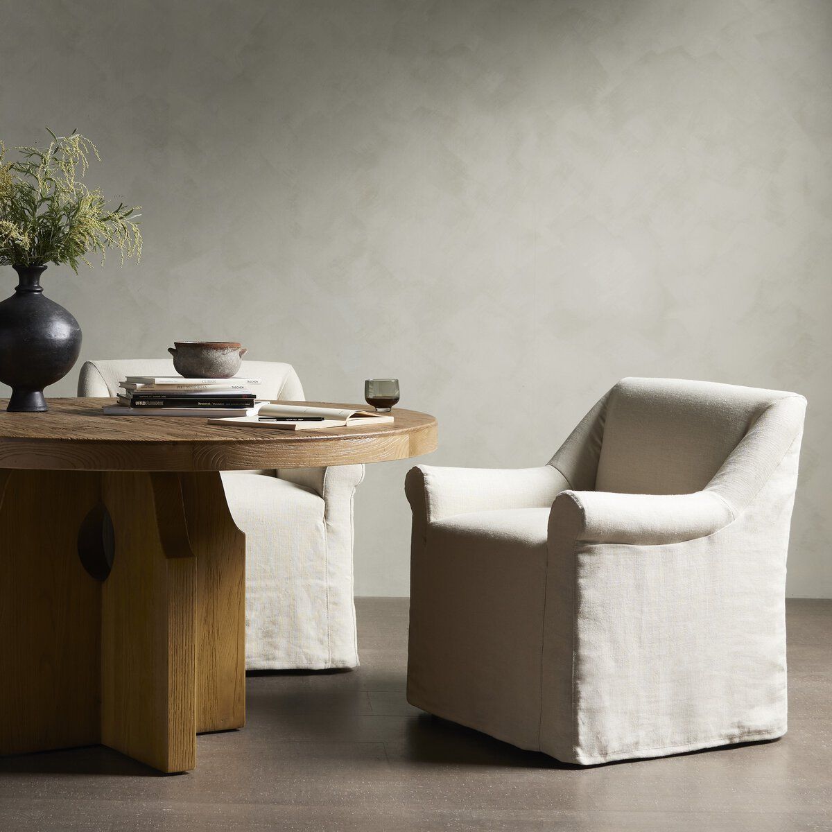 Bridges Slipcover Dining Armchair