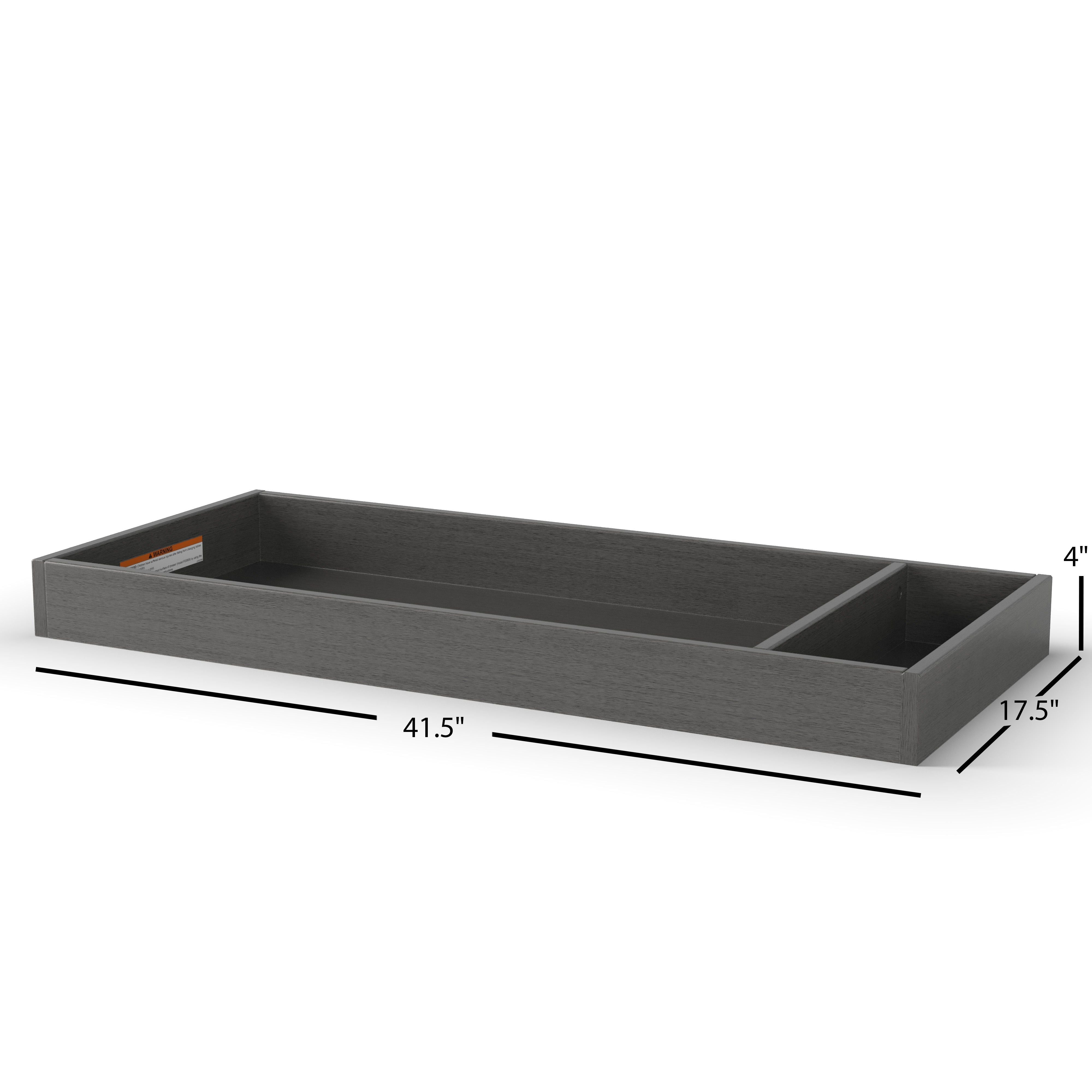 F01792 - Universal Changing Table Topper, Midnight Gray