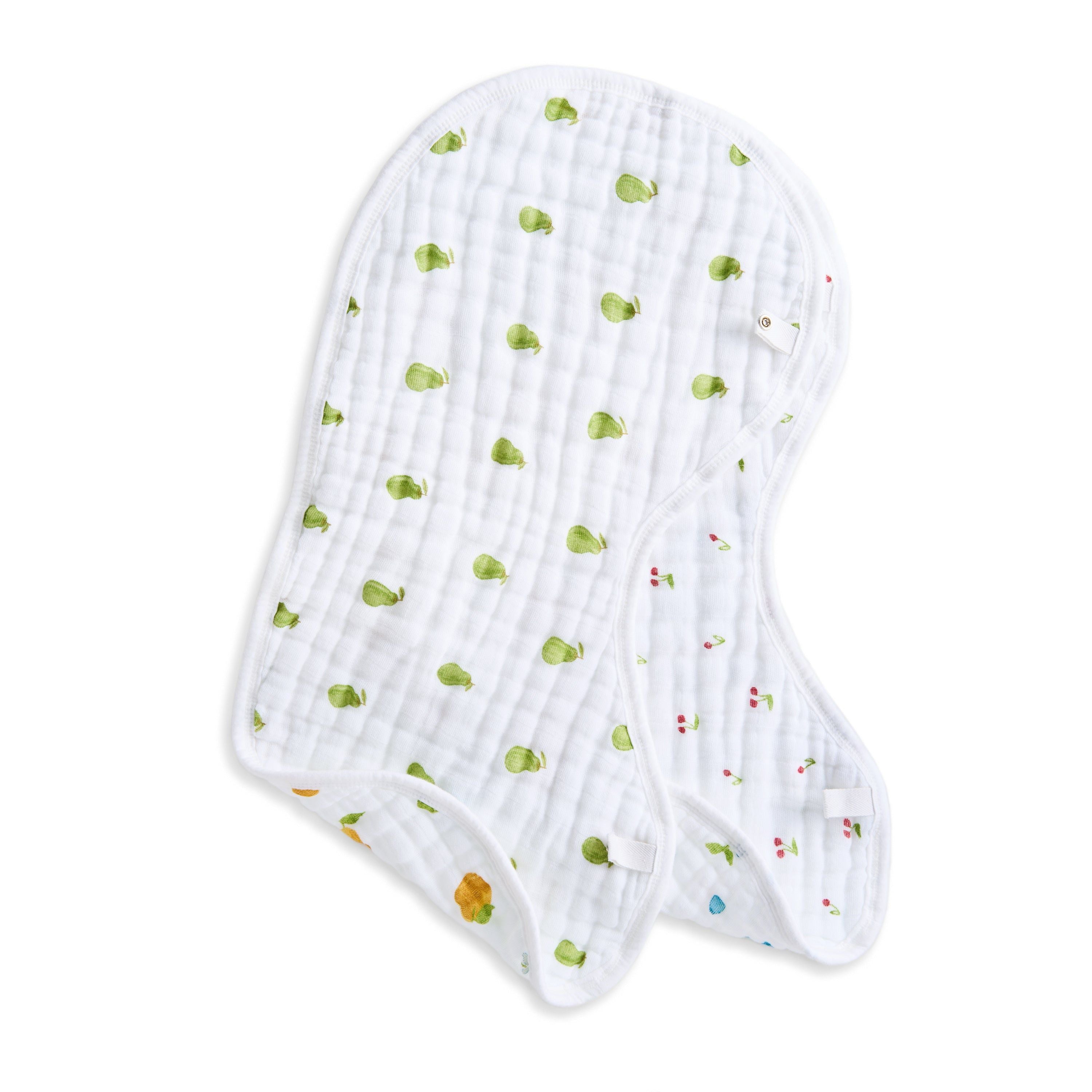 Organic Cotton Muslin Burpy Bibs 2 Pack