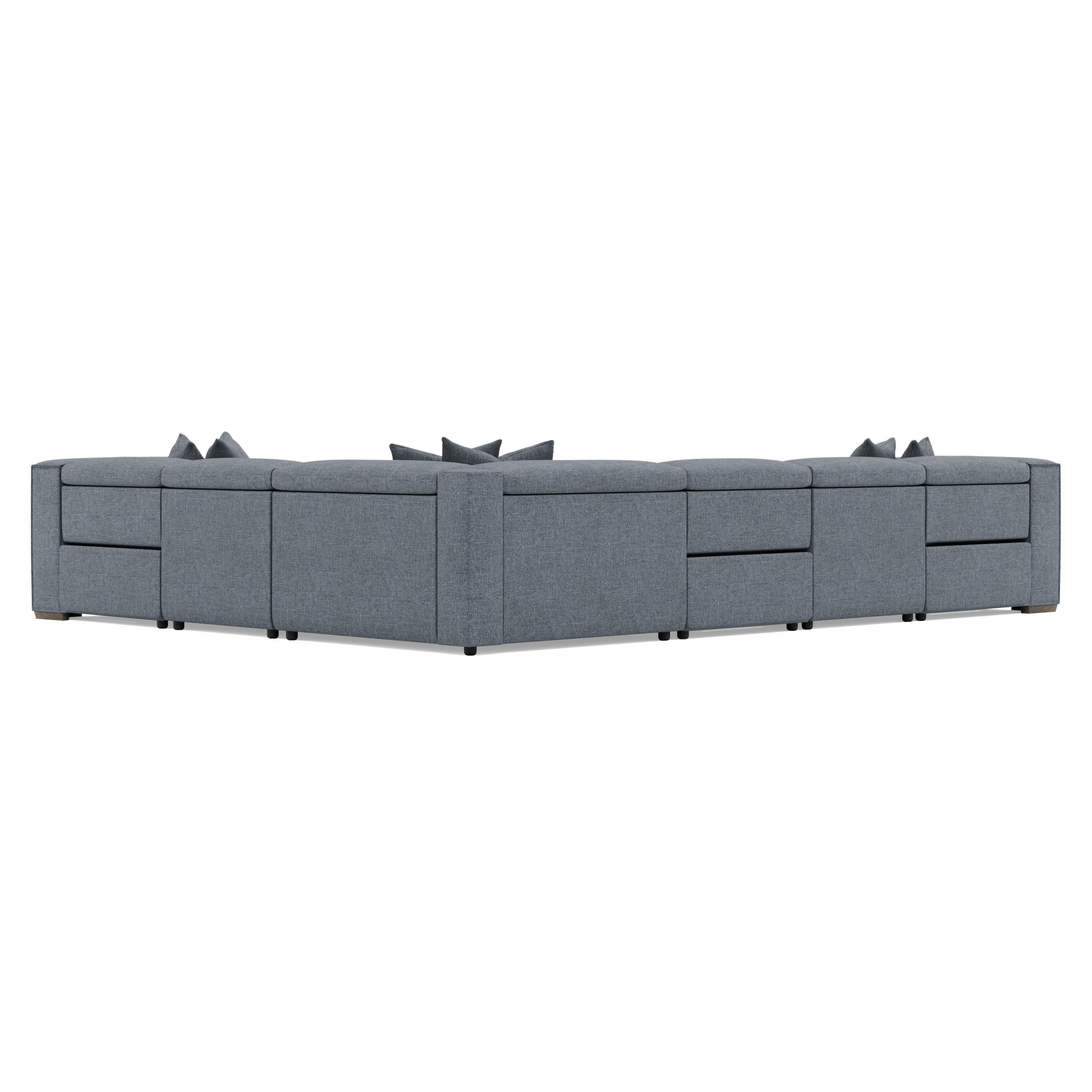 Bernhardt Furniture Bliss Fabric Power Motion Sectional