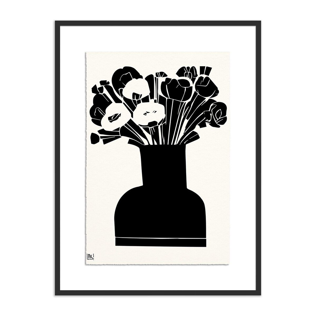 Woodblock Floral Ii By Roseanne Kenny