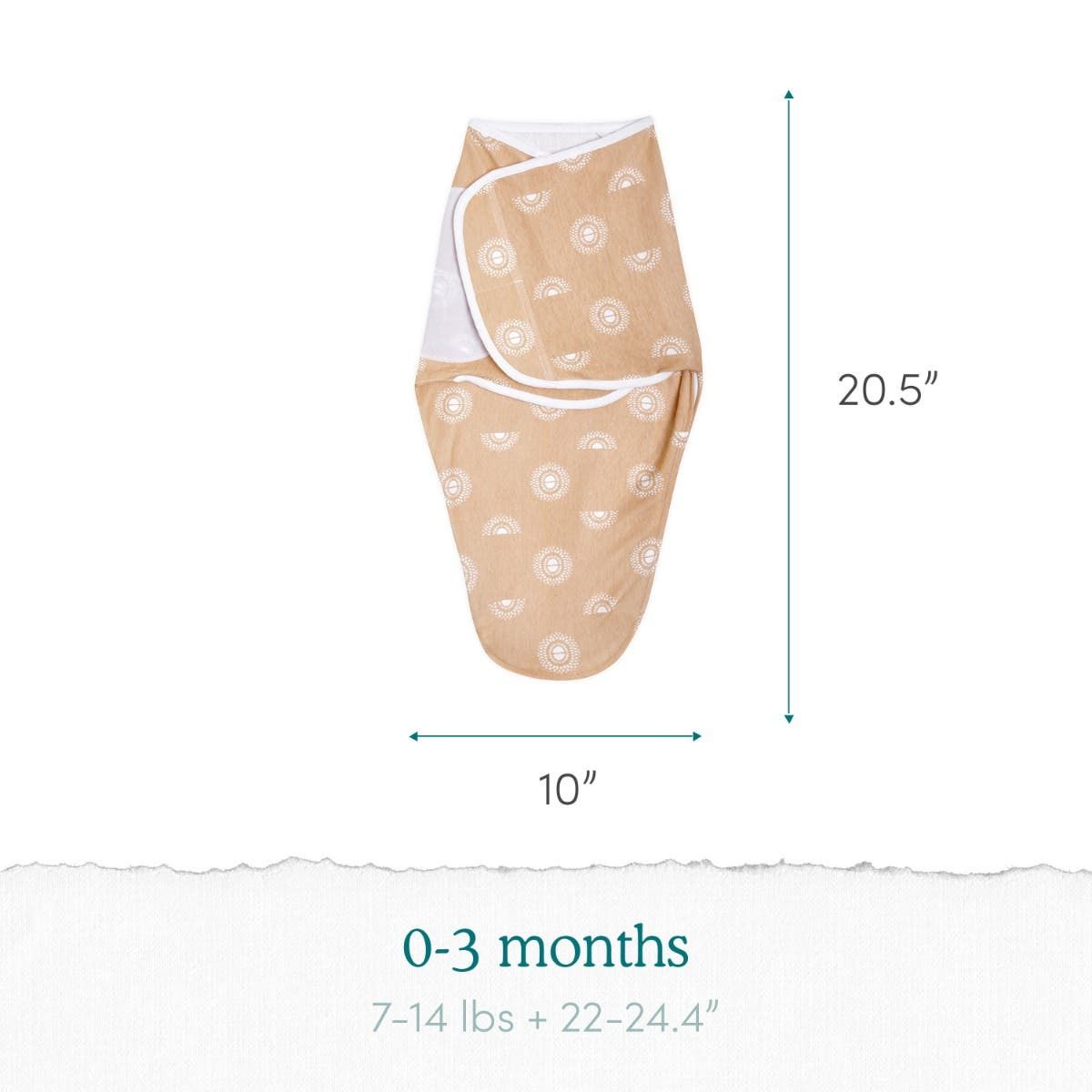 Essentials Easy Swaddle Wrap Quick Change 3 Pack Tog 1.0