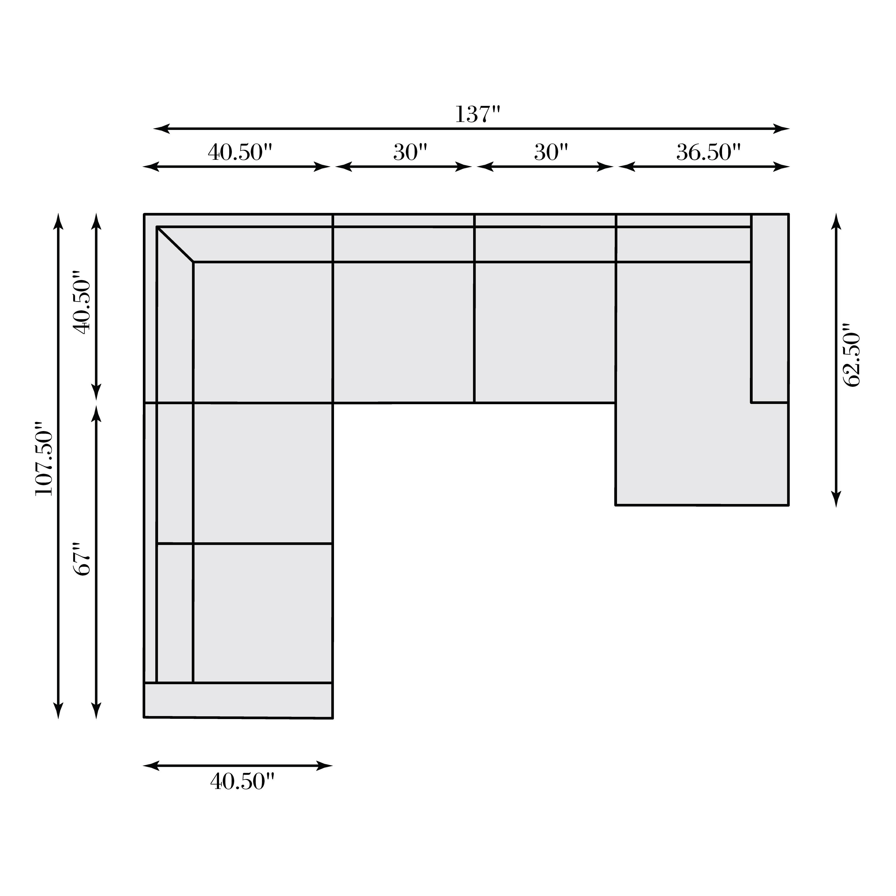 Bernhardt Furniture – Dawkins Fabric Sectional