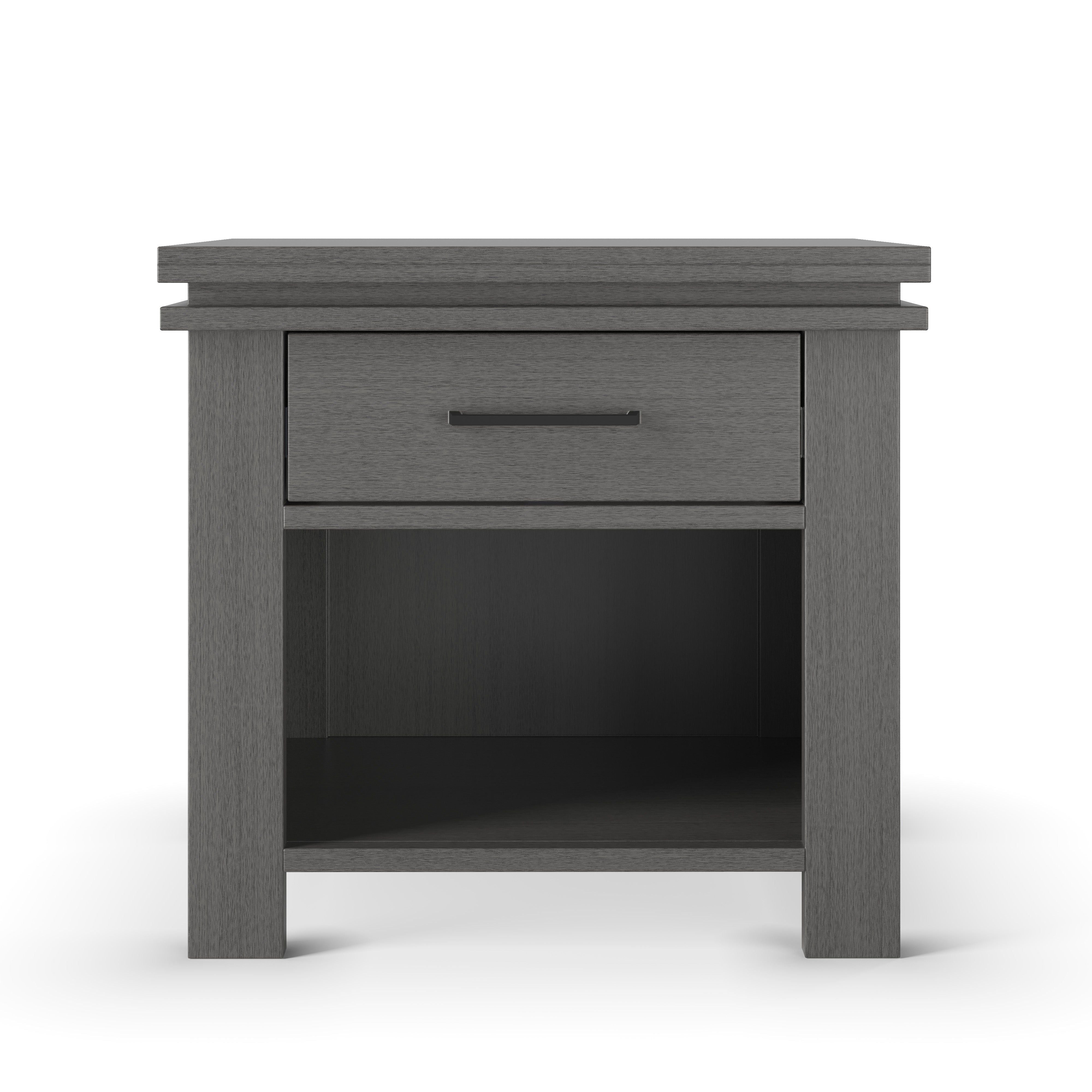 Denman Nightstand, Midnight Gray