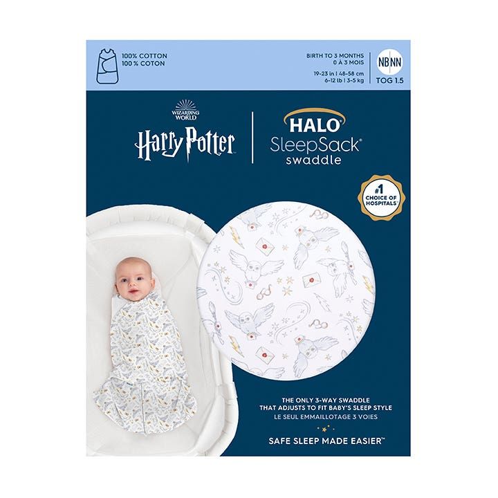 Harry Potter™ SleepSack Swaddle 100% Cotton Tog 1.5