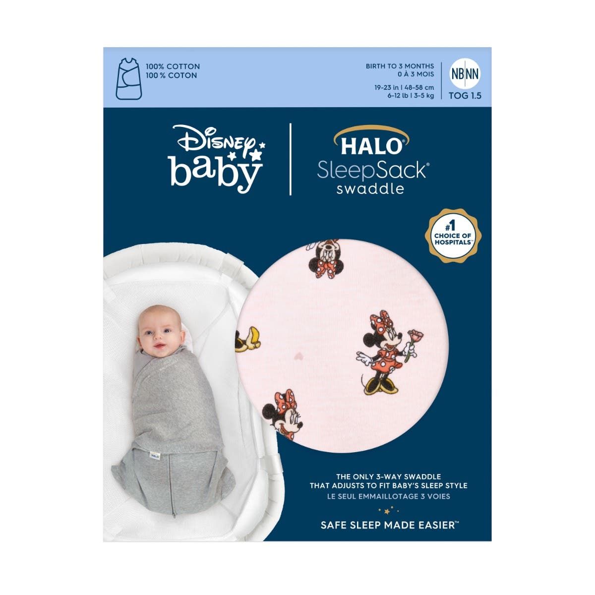 Disney™ 100% Cotton Swaddle Tog 1.5