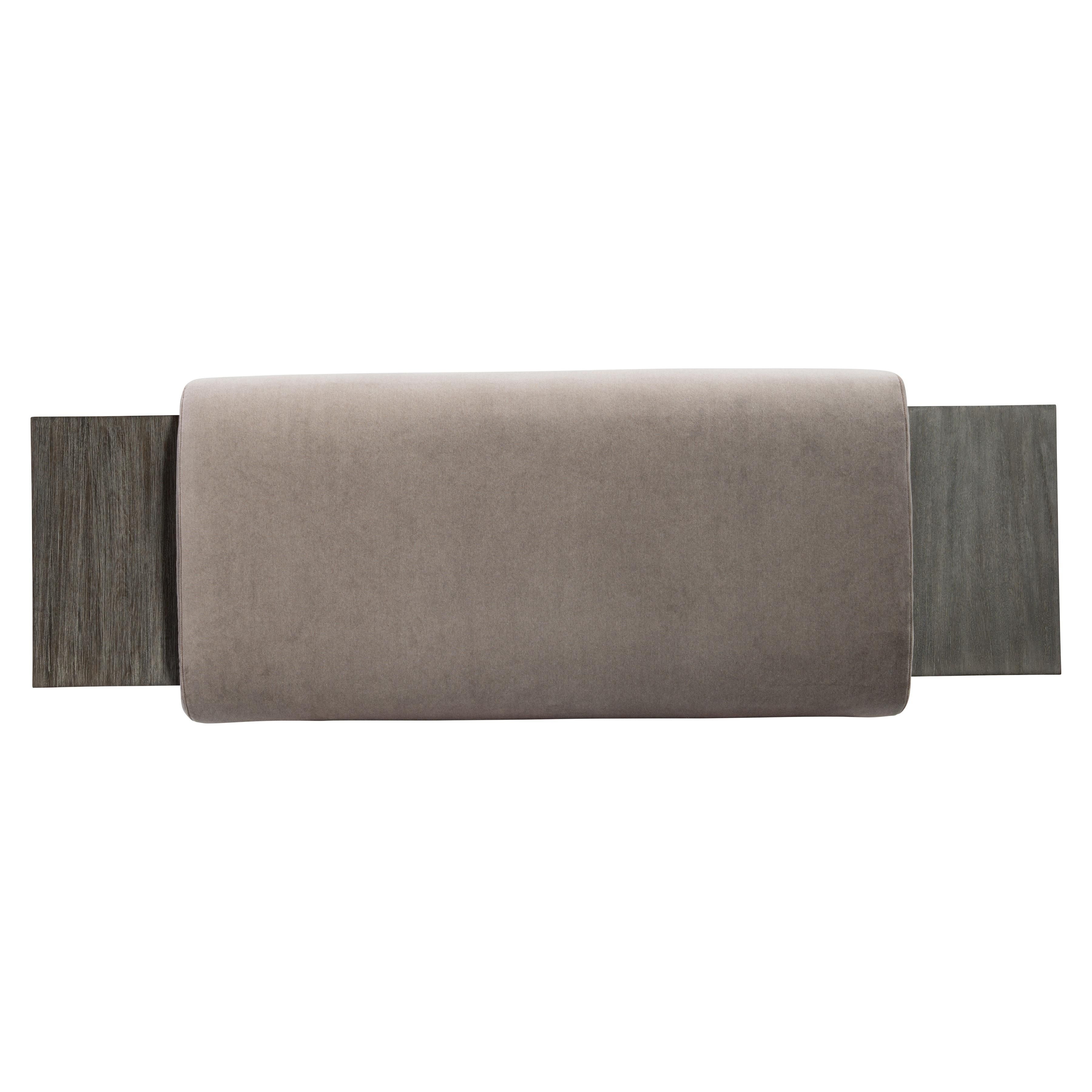 Bernhardt Furniture Belo Bench Upholstered Mahogany Wood Bench