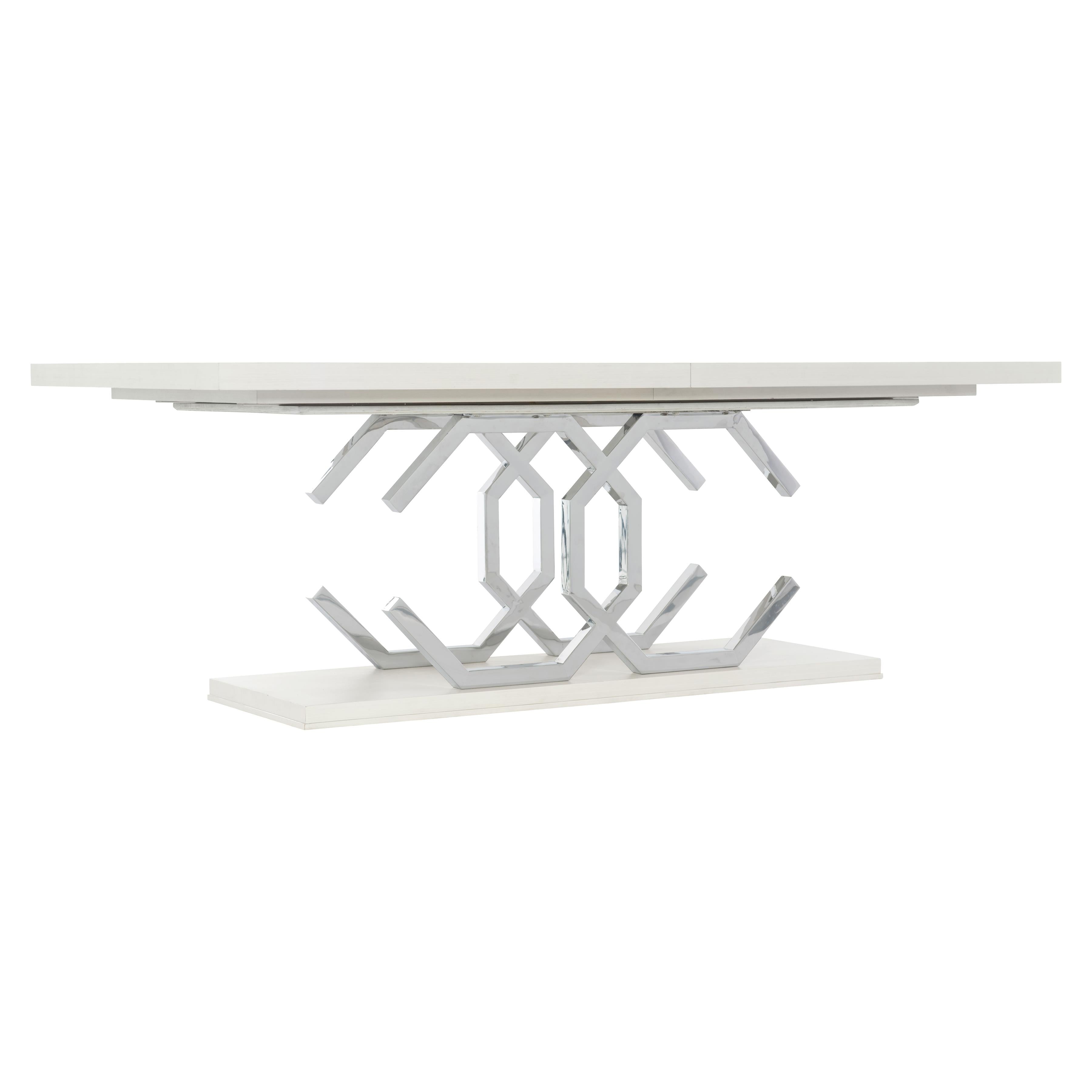 Bernhardt Silhouette Rectangular Dining Table with Extension Leaf