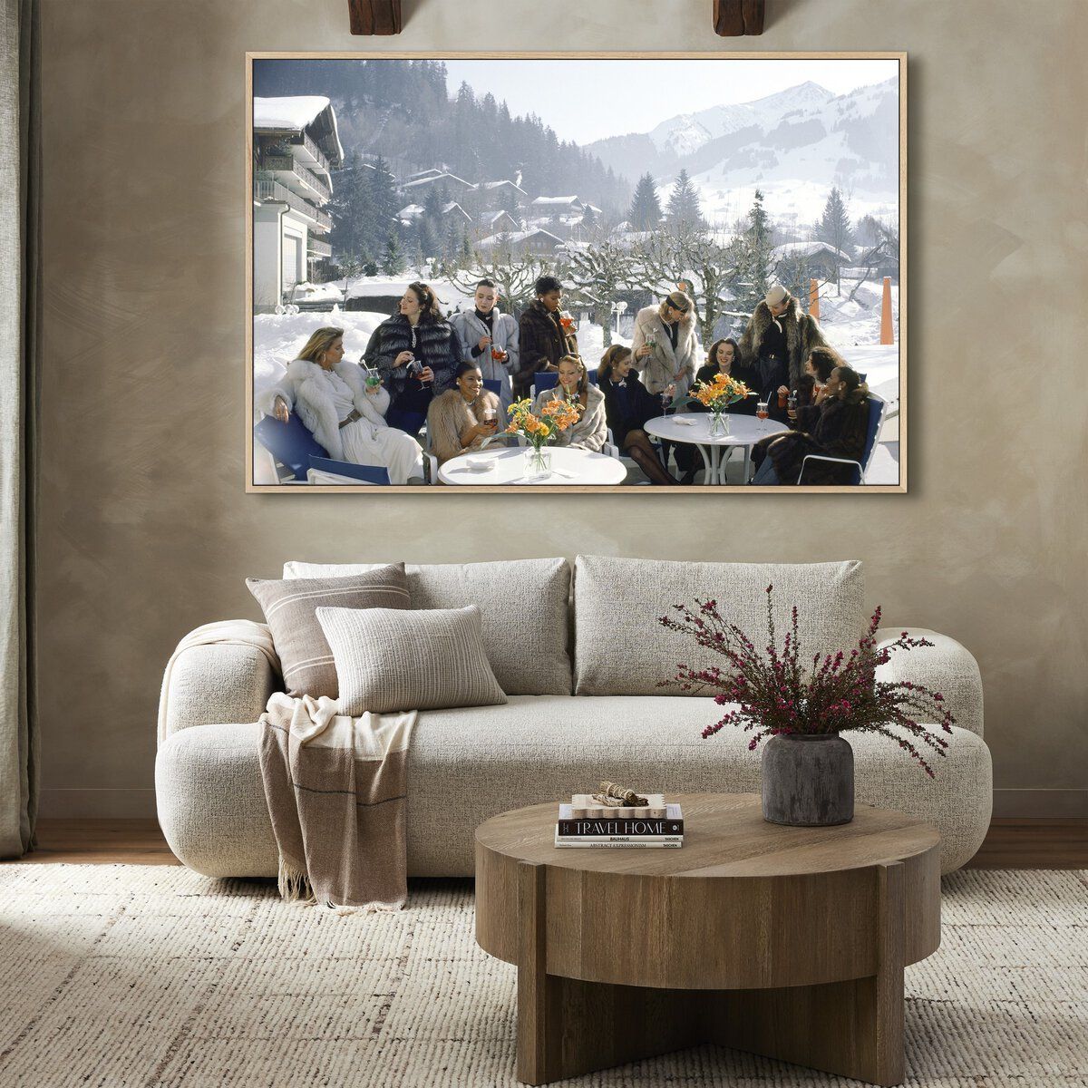 Drinks At Gstaad By Slim Aarons