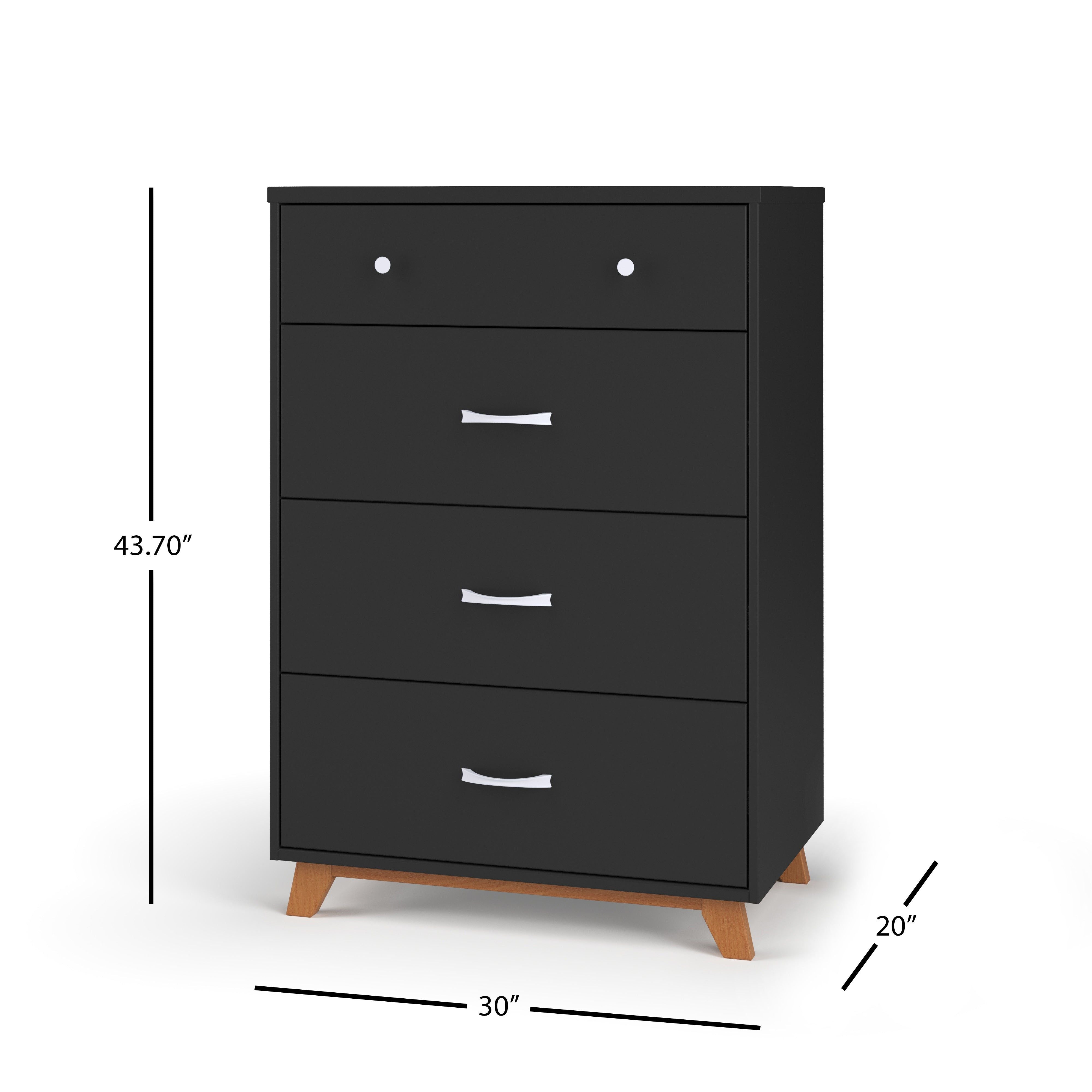 Soho 4 Drawer Chest, Ebony