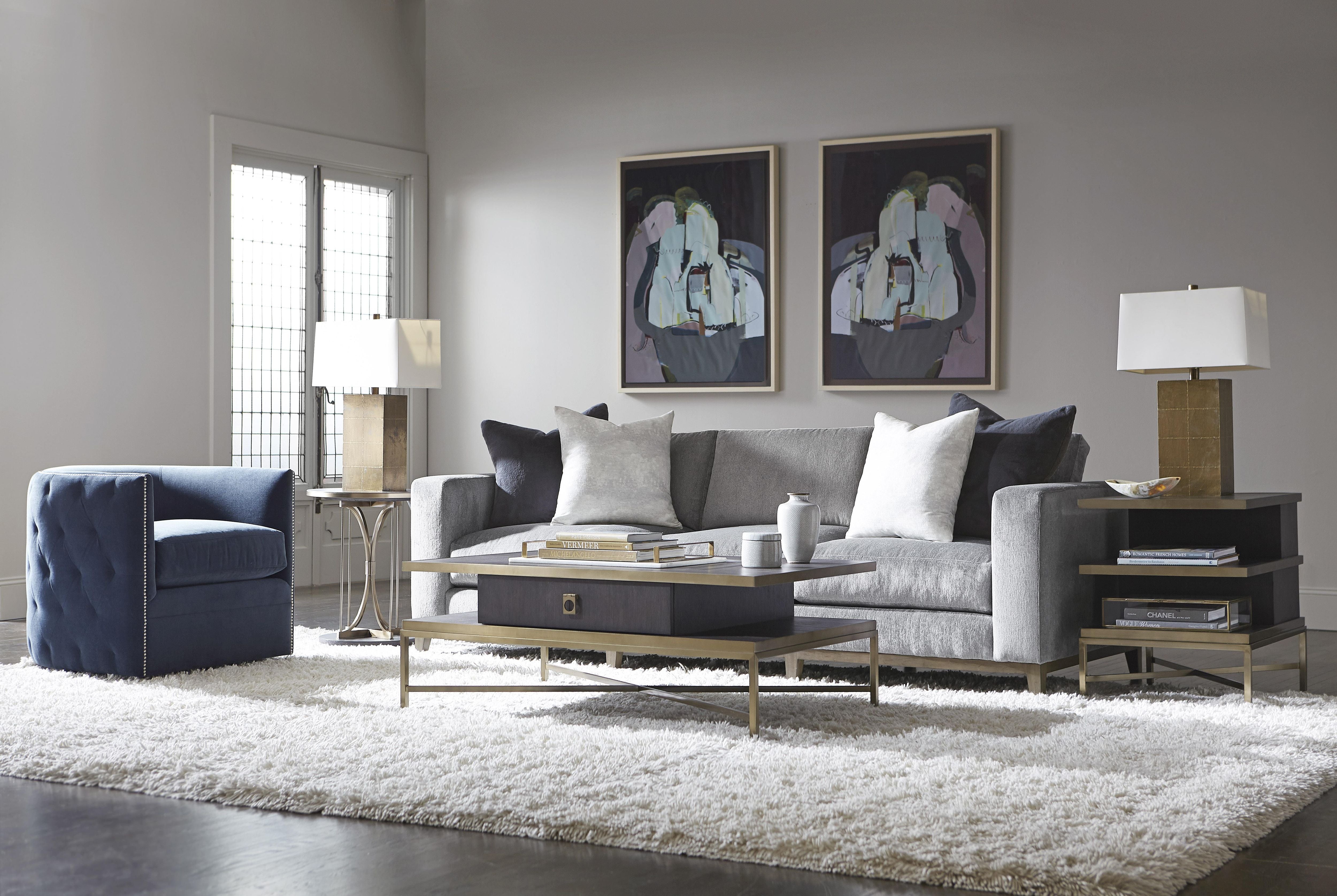 Bernhardt Furniture – Palazzo Fabric Swivel Chair