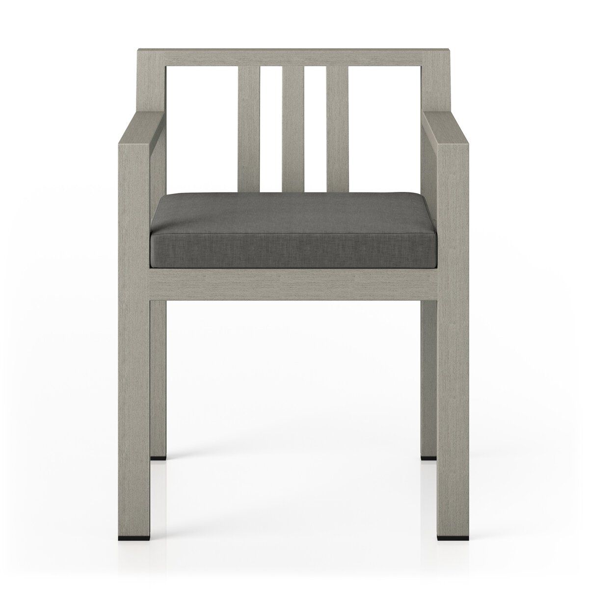 Monterey Outdoor Dining Armchair, Weathered Grey