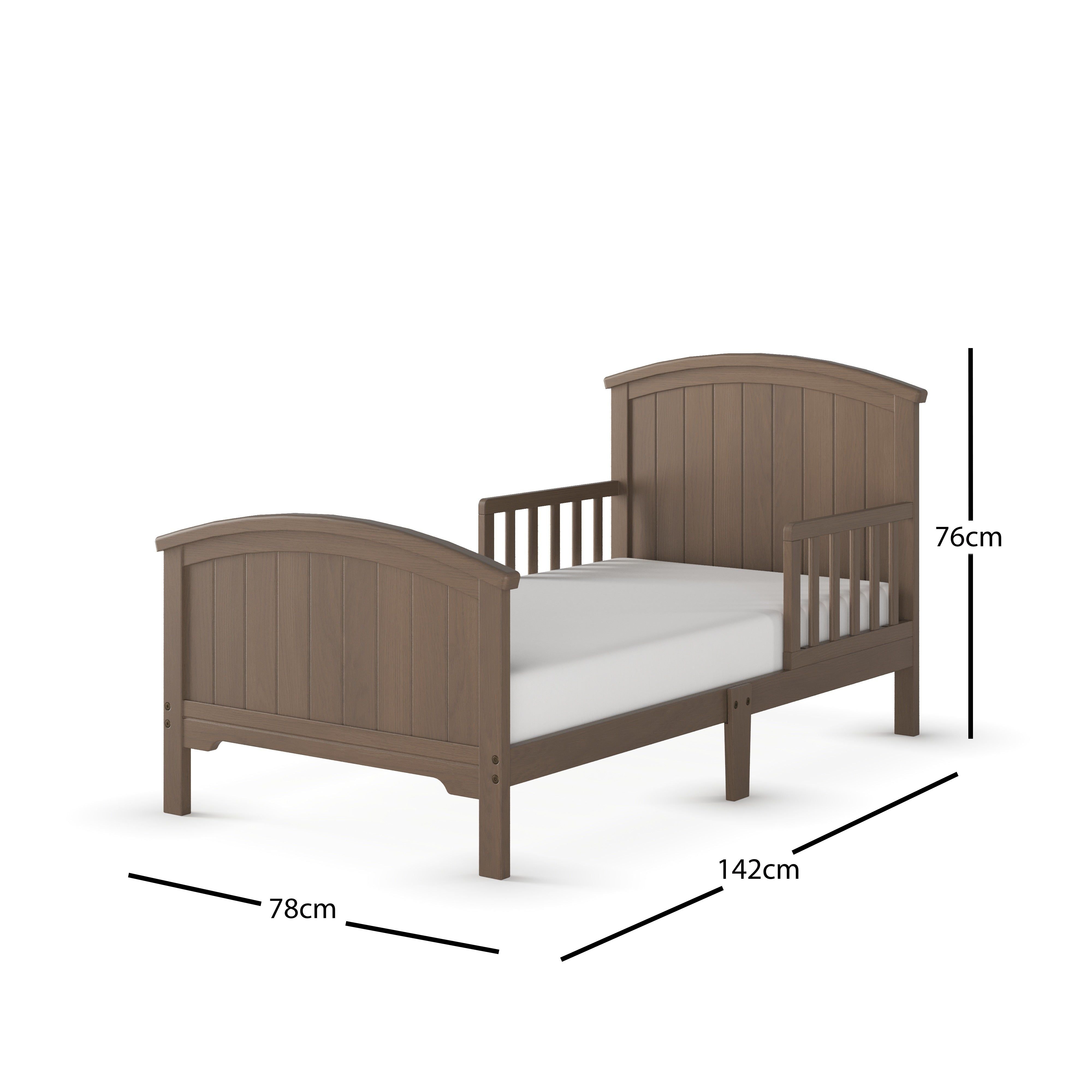 Hampton Toddler Bed, Dusty Heather