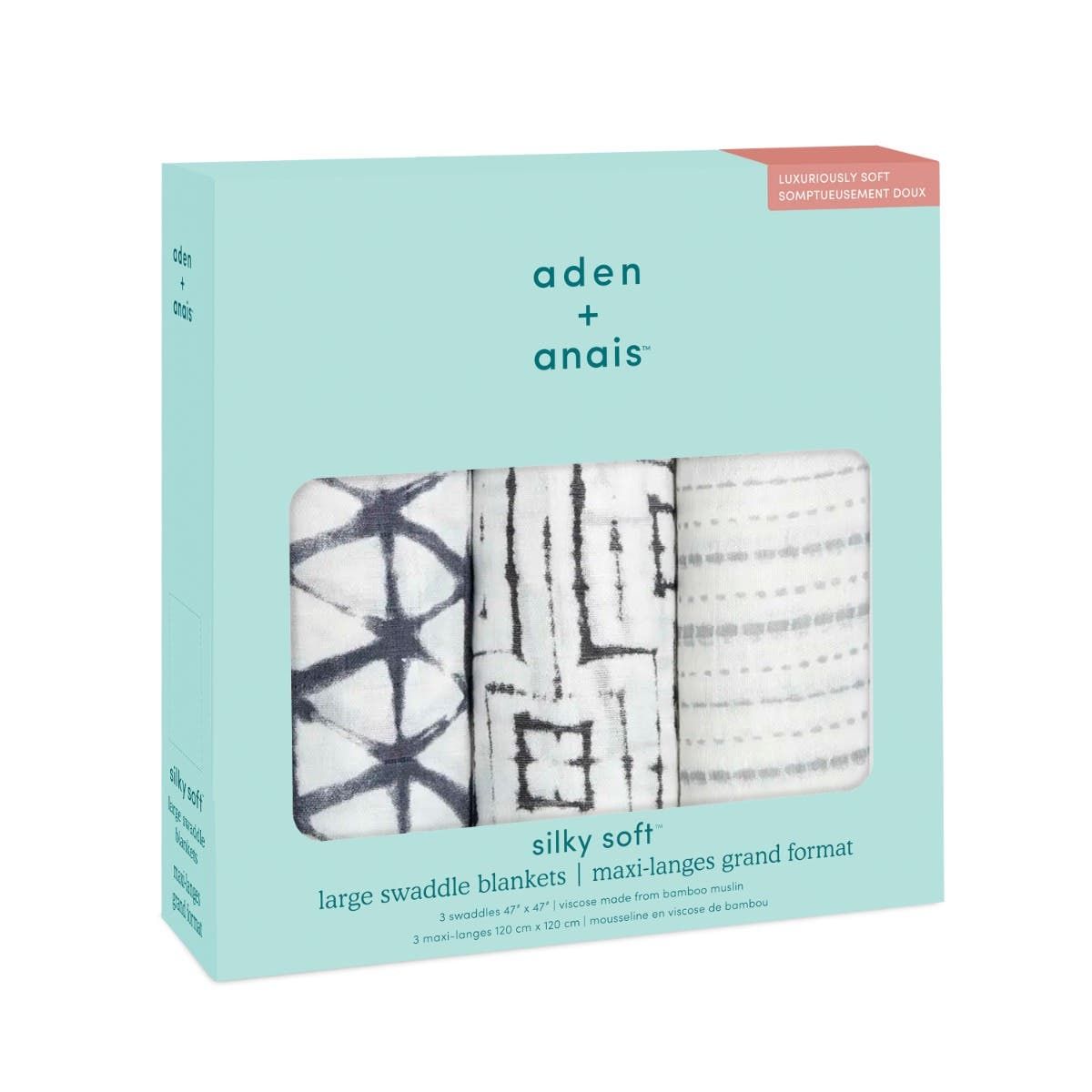 Boutique Silky Soft Swaddle Blanket 3 Pack