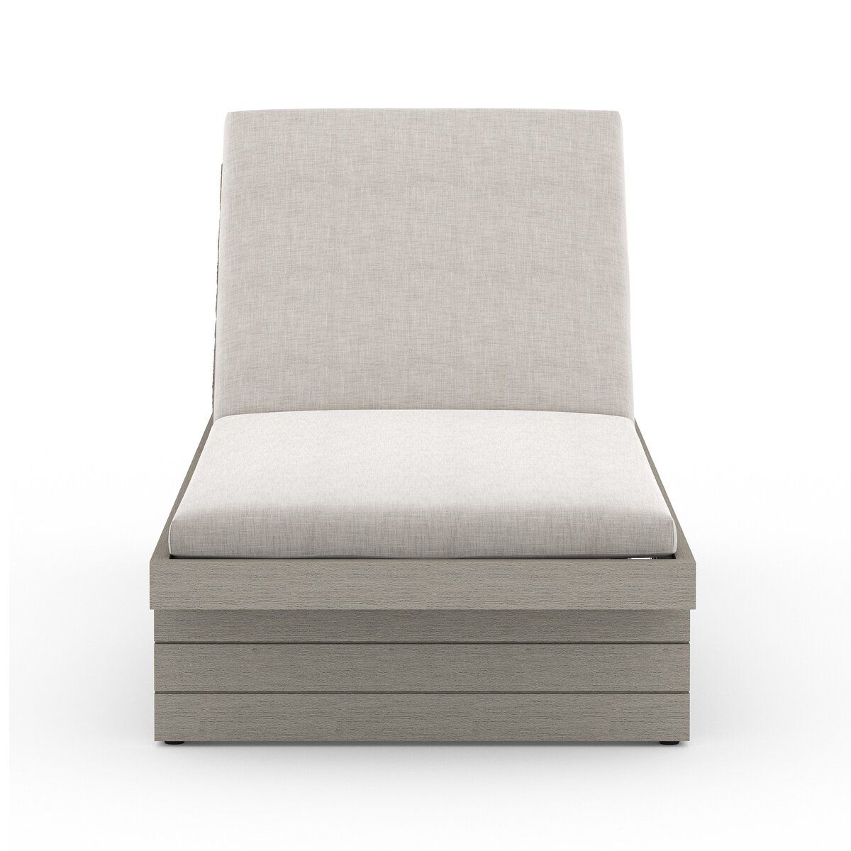 Leroy Outdoor Chaise - Weathered Grey