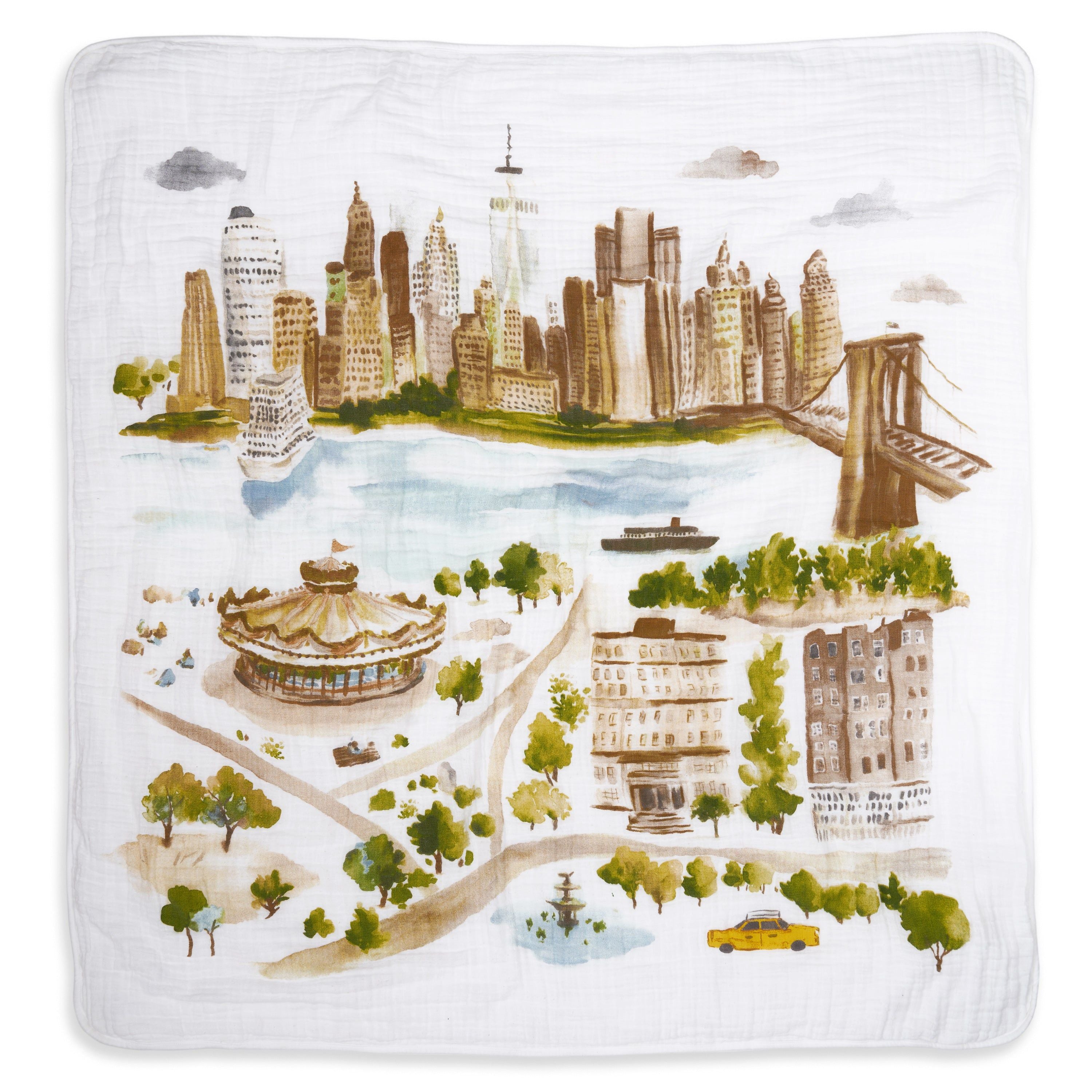 Organic Cotton Muslin Swaddle Blanket 4 Pack