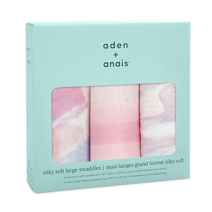 Boutique Silky Soft Swaddle Blanket 3 Pack