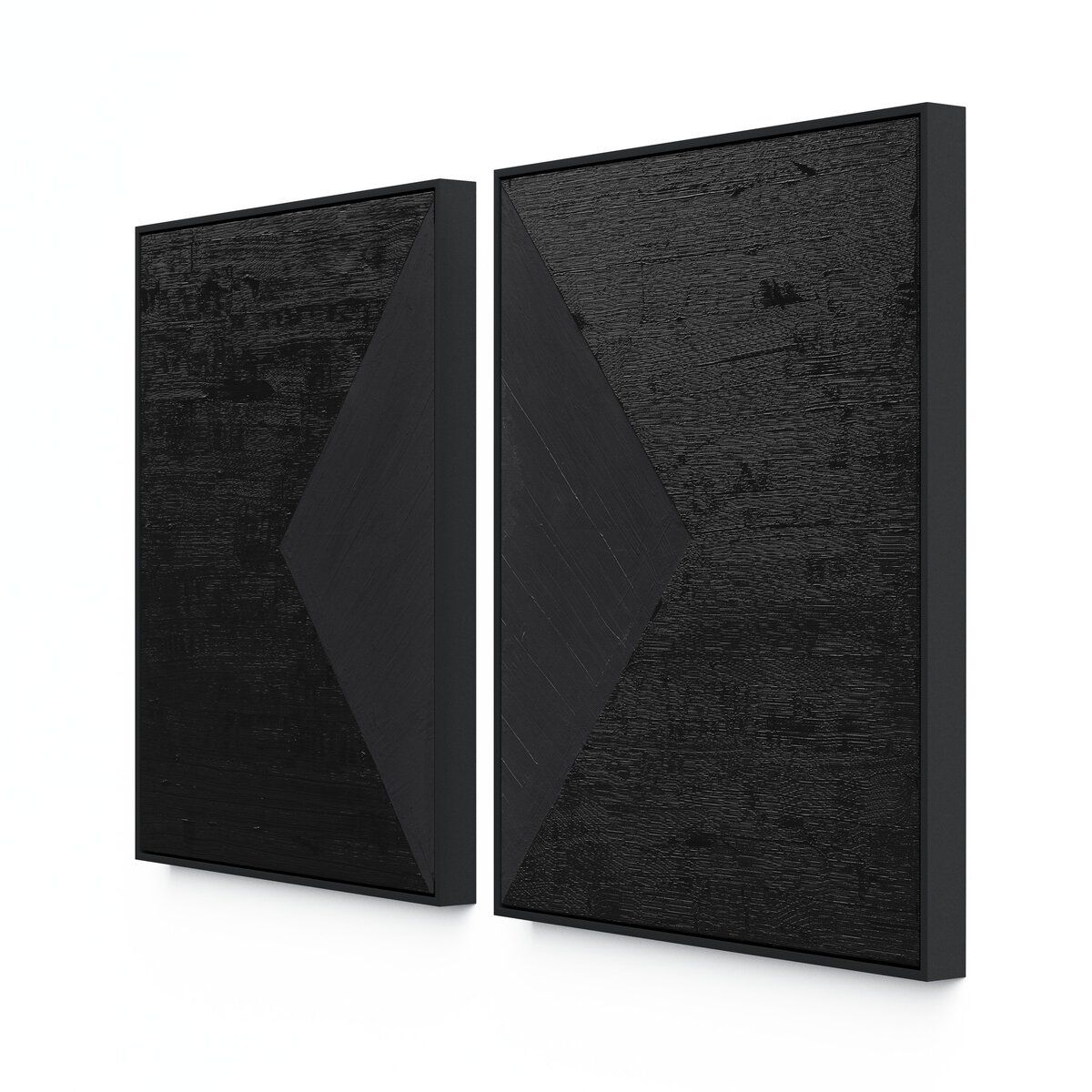 Triangle Diptych By The Holly Collective