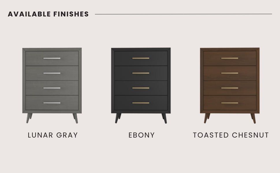 Cranbrook 4 Drawer Chest, Toasted Chestnut
