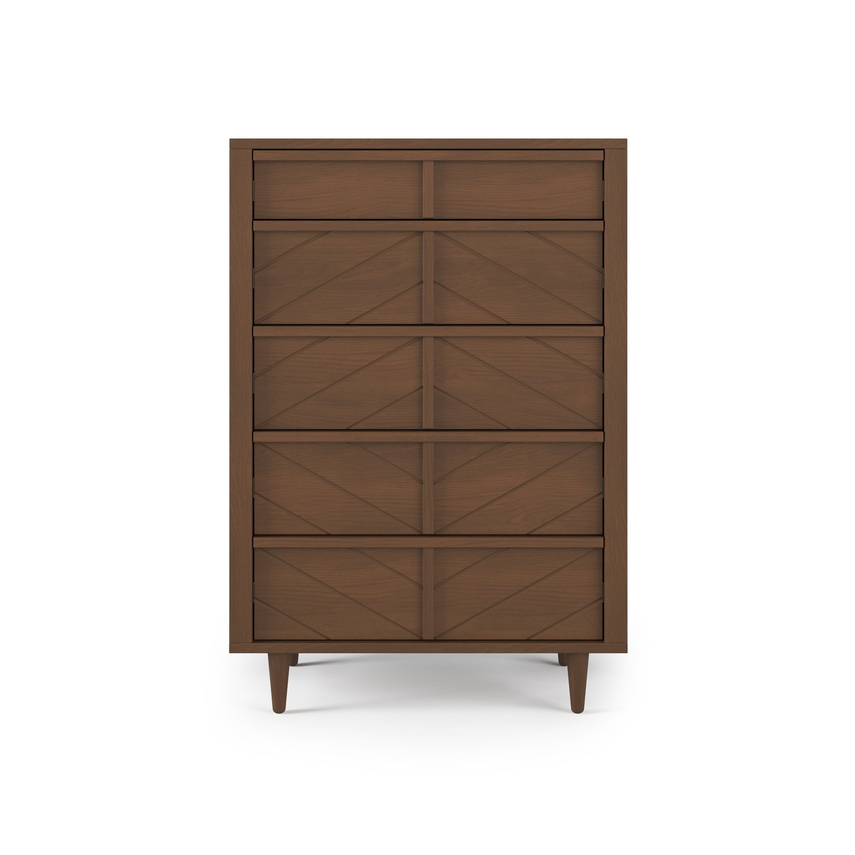 Surrey Hill 5 Drawer Chest, Toasted Chestnut