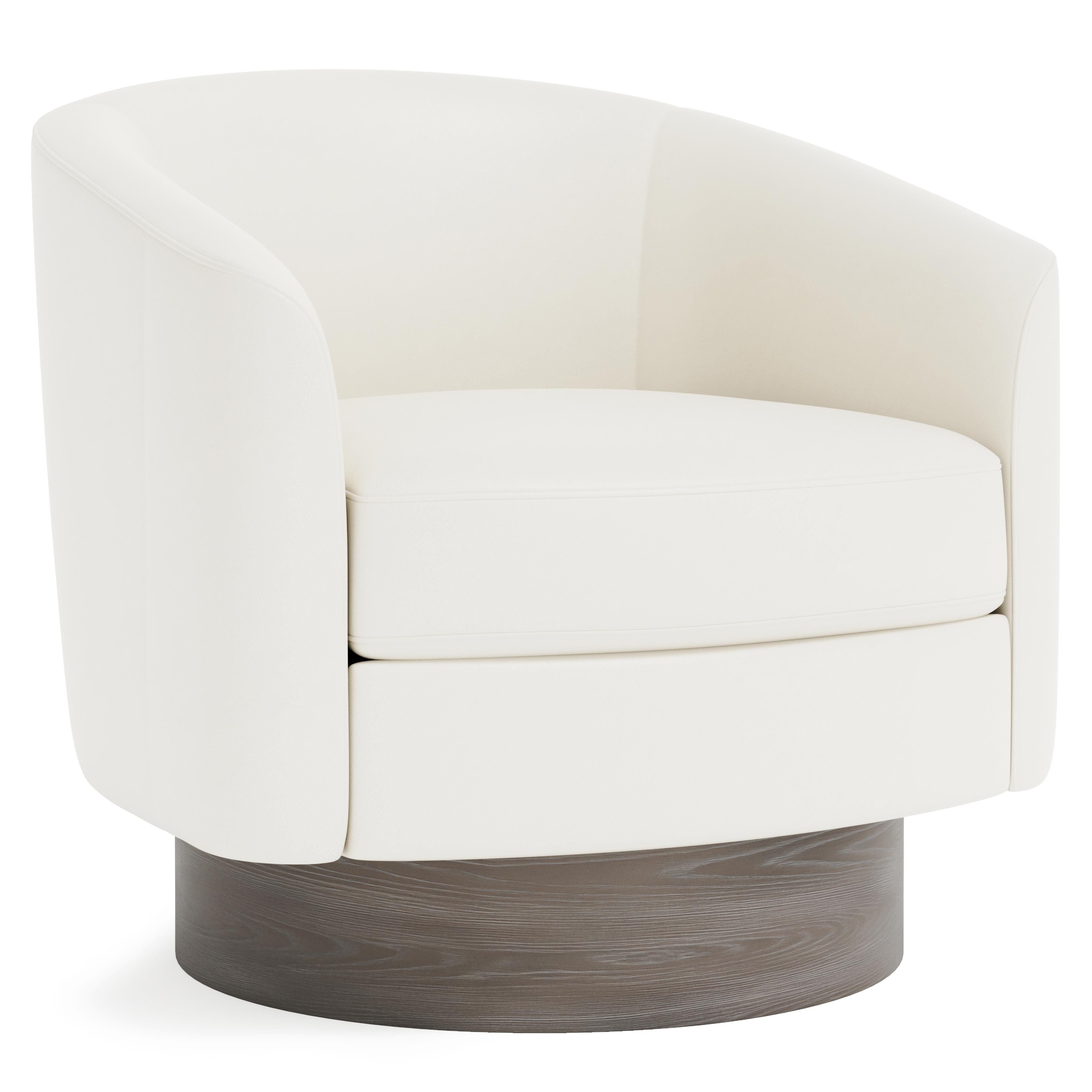 Bernhardt Furniture – Camino Leather Swivel Chair