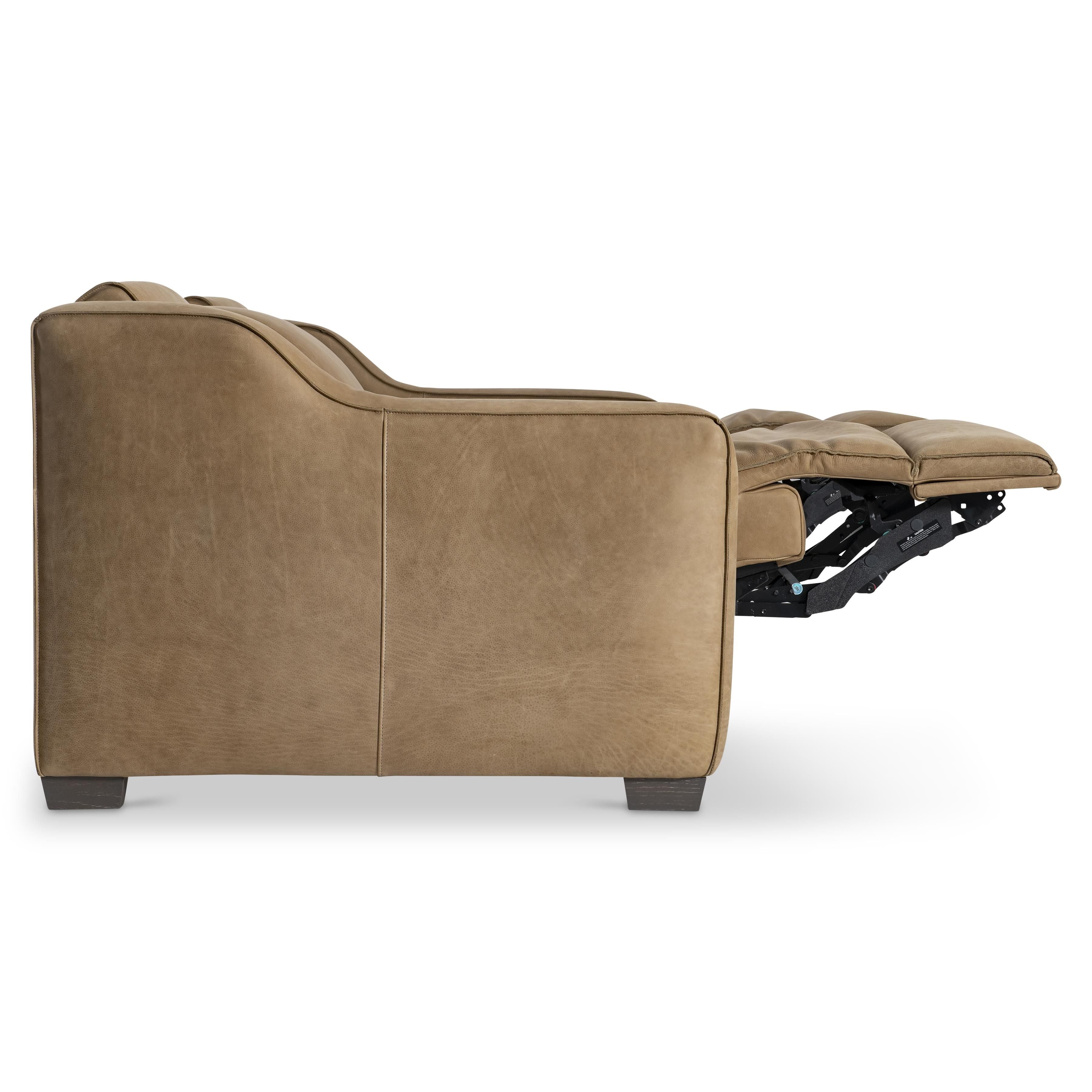 Bernhardt Furniture – Flynn Leather Power Motion Sofa
