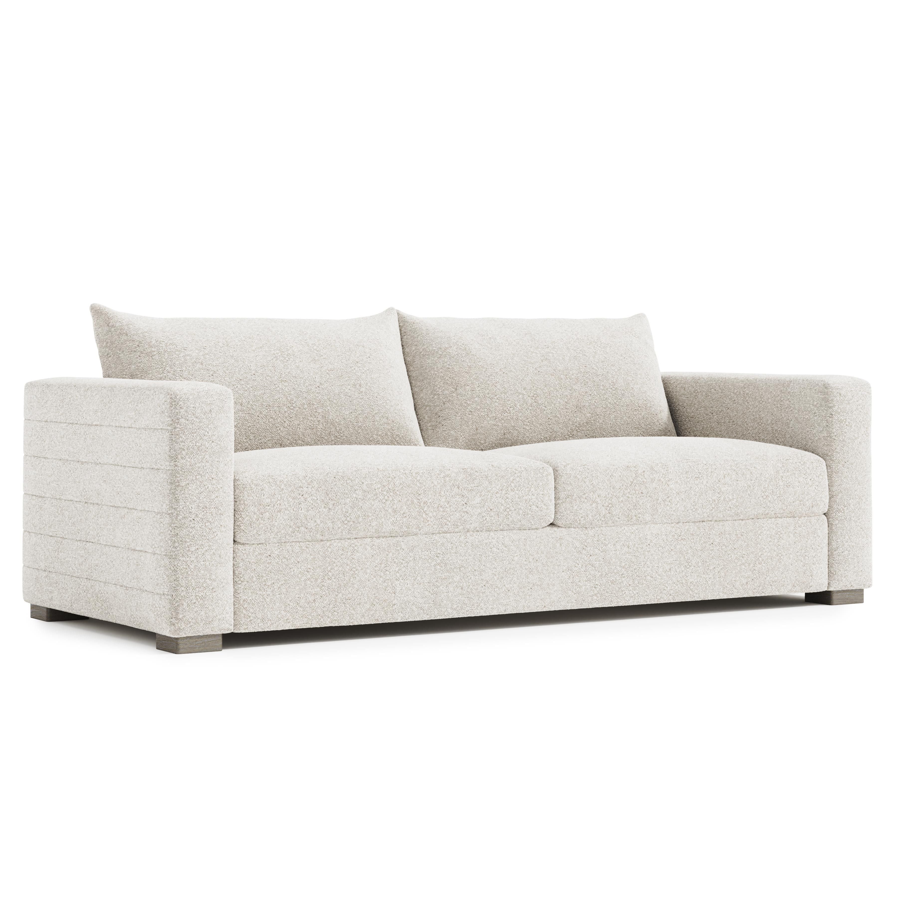 Bernhardt Helena Fabric Sofa Wood Foot