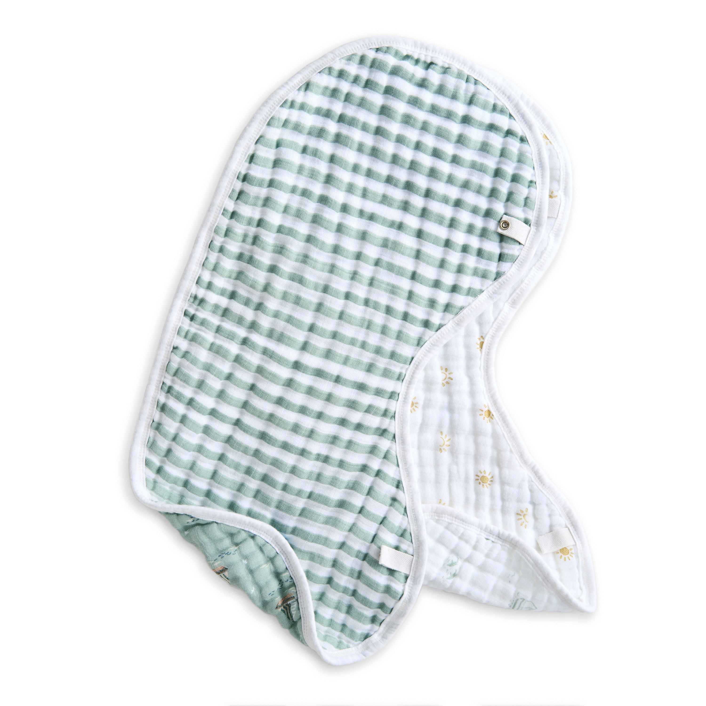 Organic Cotton Muslin Burpy Bibs 2 Pack