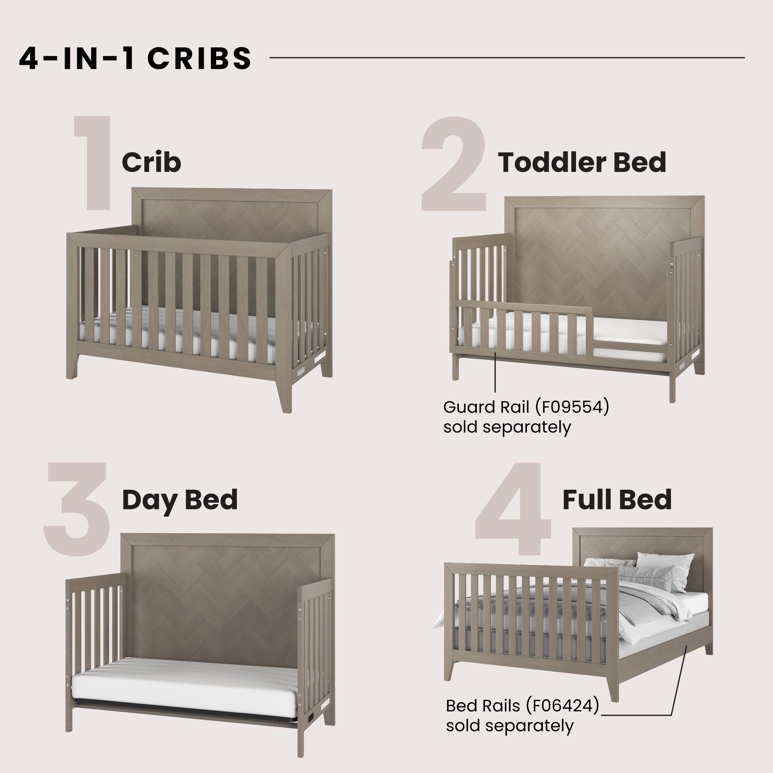 Kieran 4-Piece Nursery Set by Halo Sleep