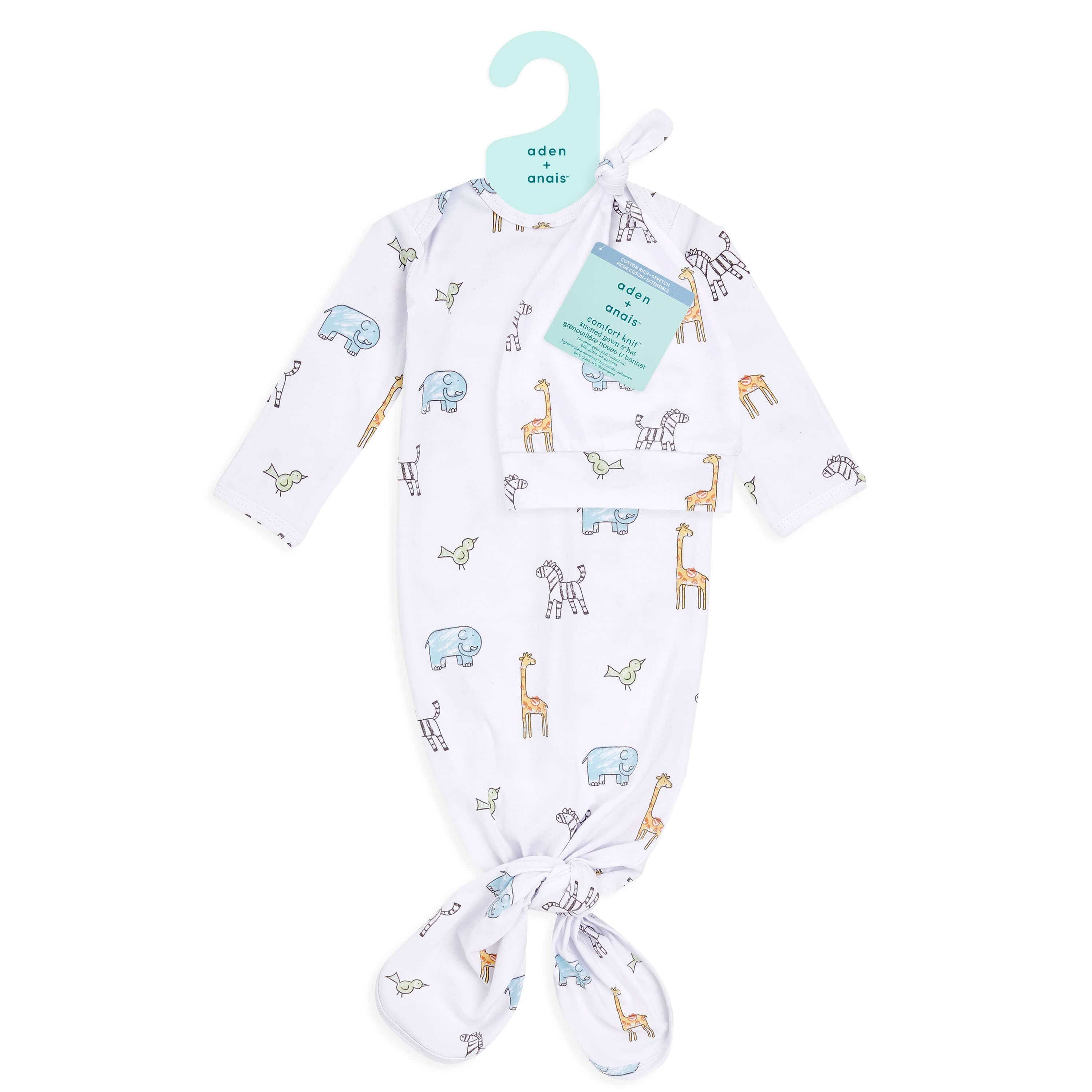 Comfort Knit™ Newborn Gown + Hat Gift Set