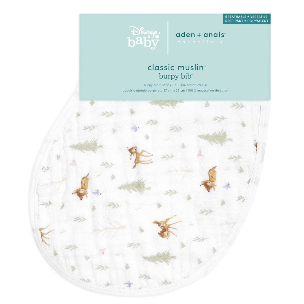 Disney™ Essentials Cotton Muslin Burpy Bib