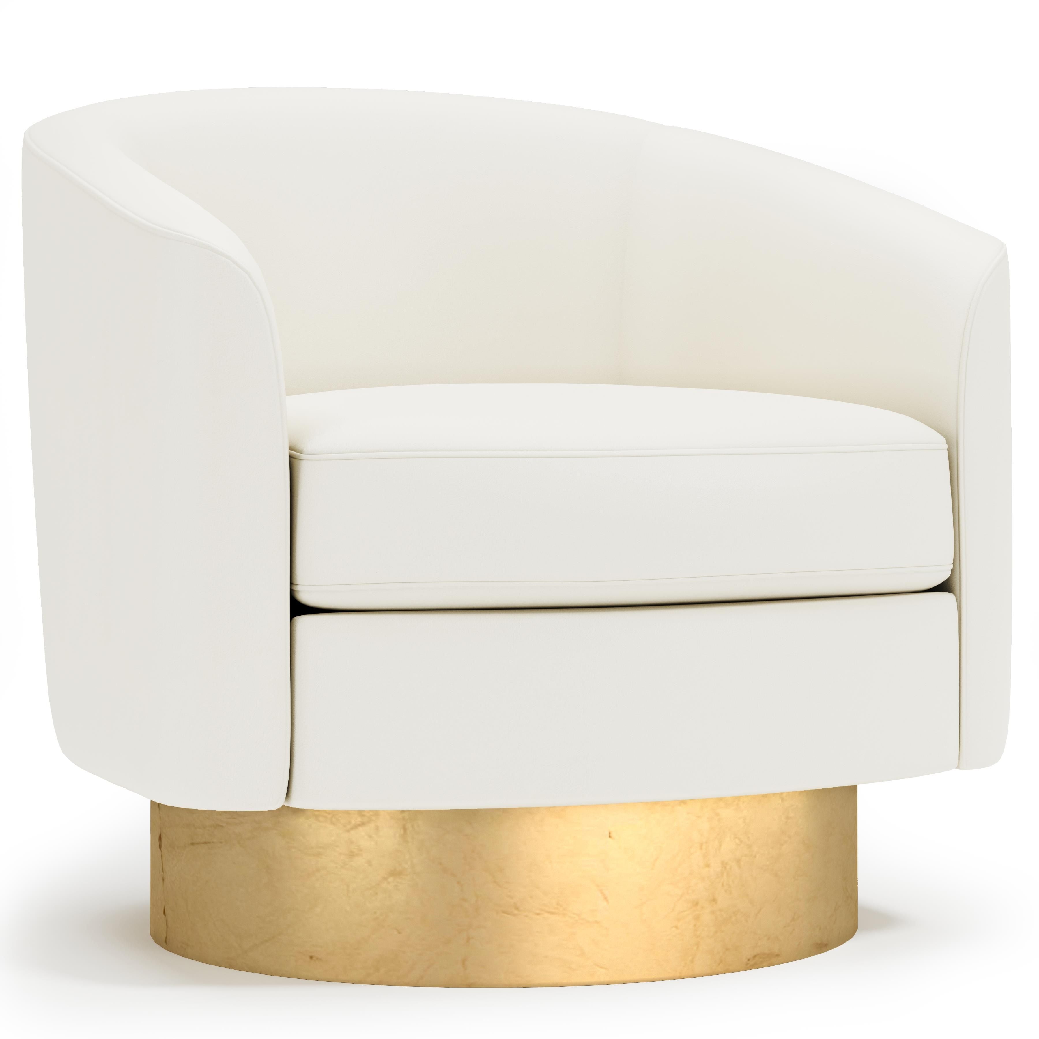 Bernhardt Furniture – Camino Leather Swivel Chair
