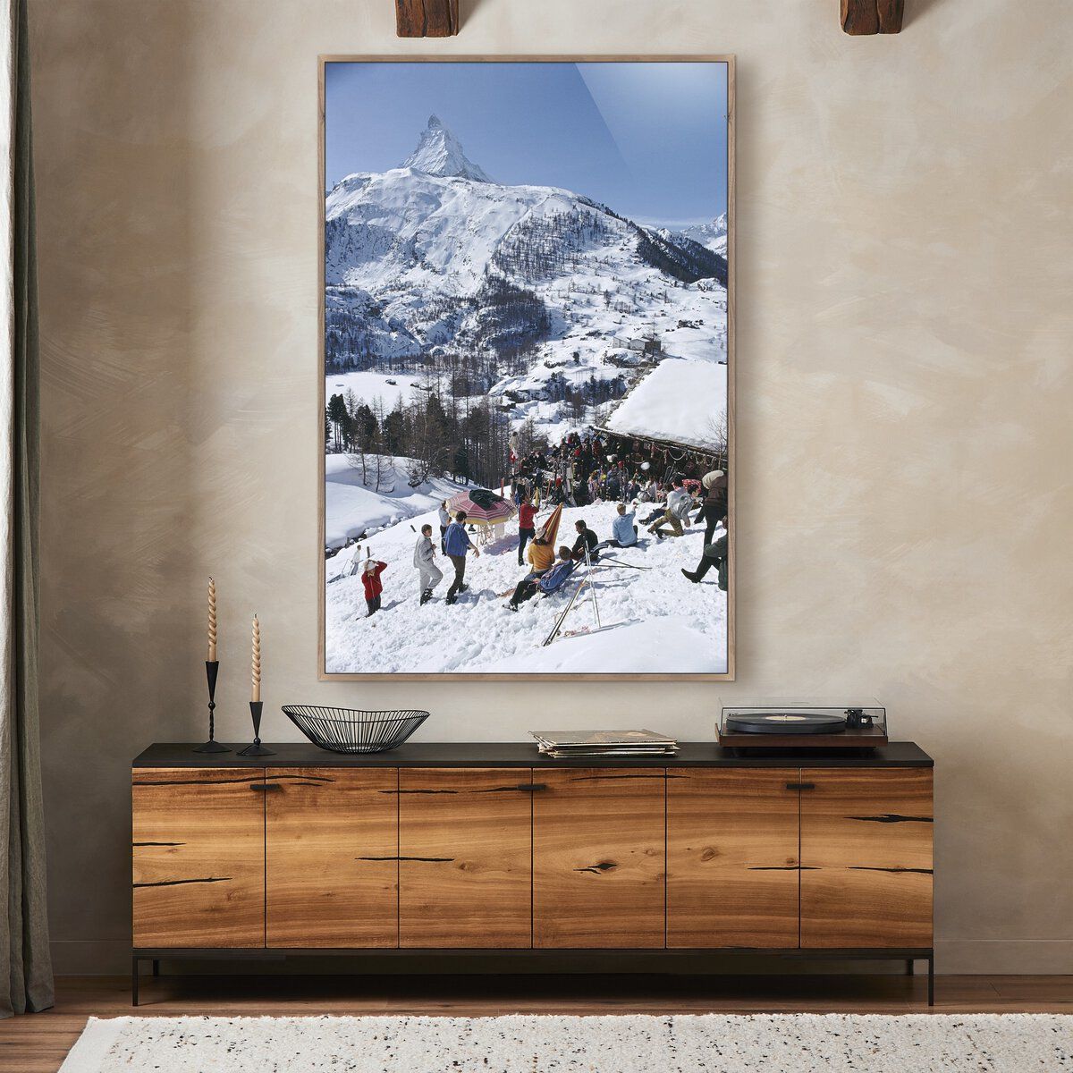 Zermatt Skiing Ii By Slim Aarons